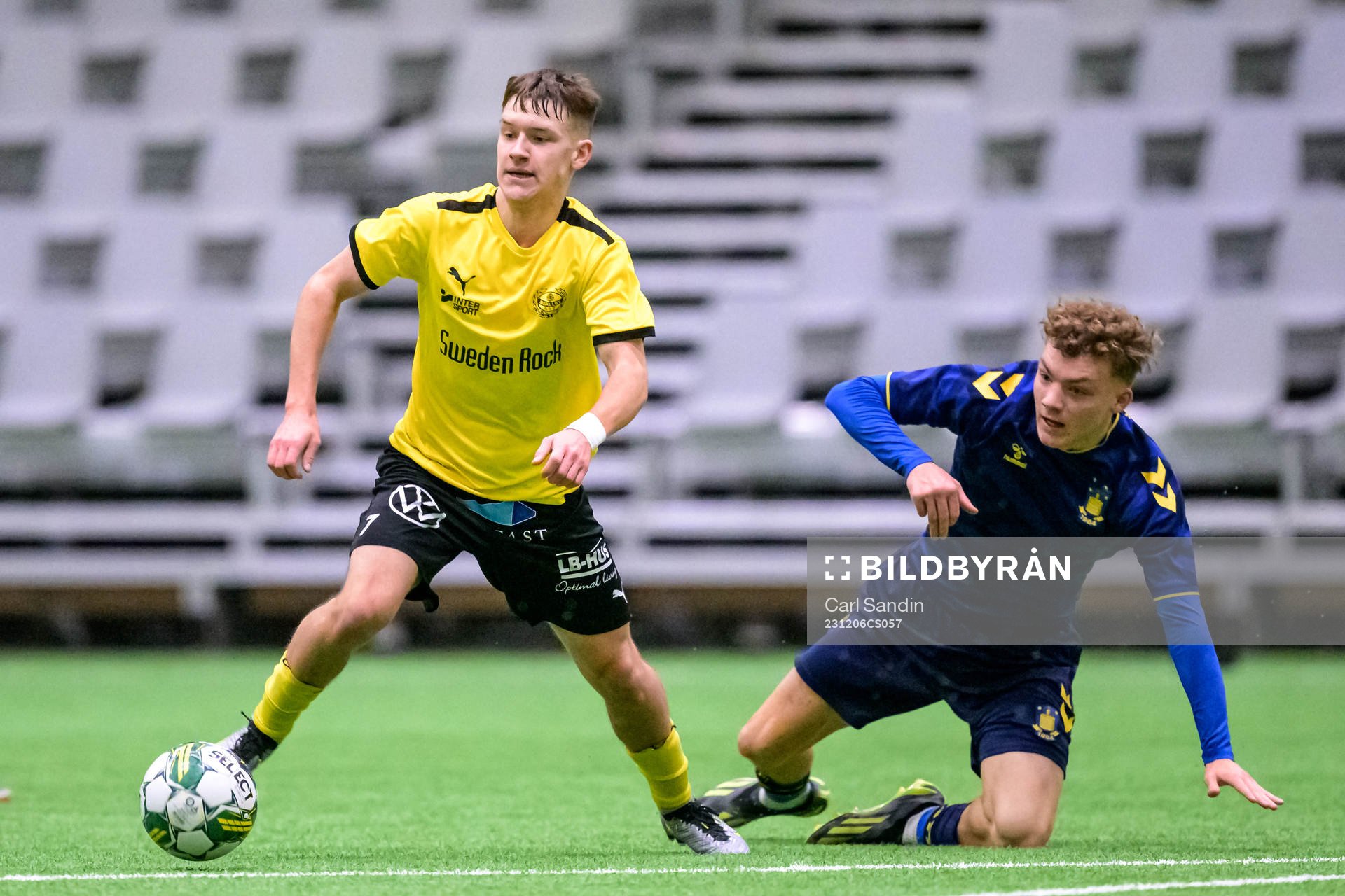 Mjällbys Kimmen Nennesson och Bröndbys Waldemar Bjergfeldt
