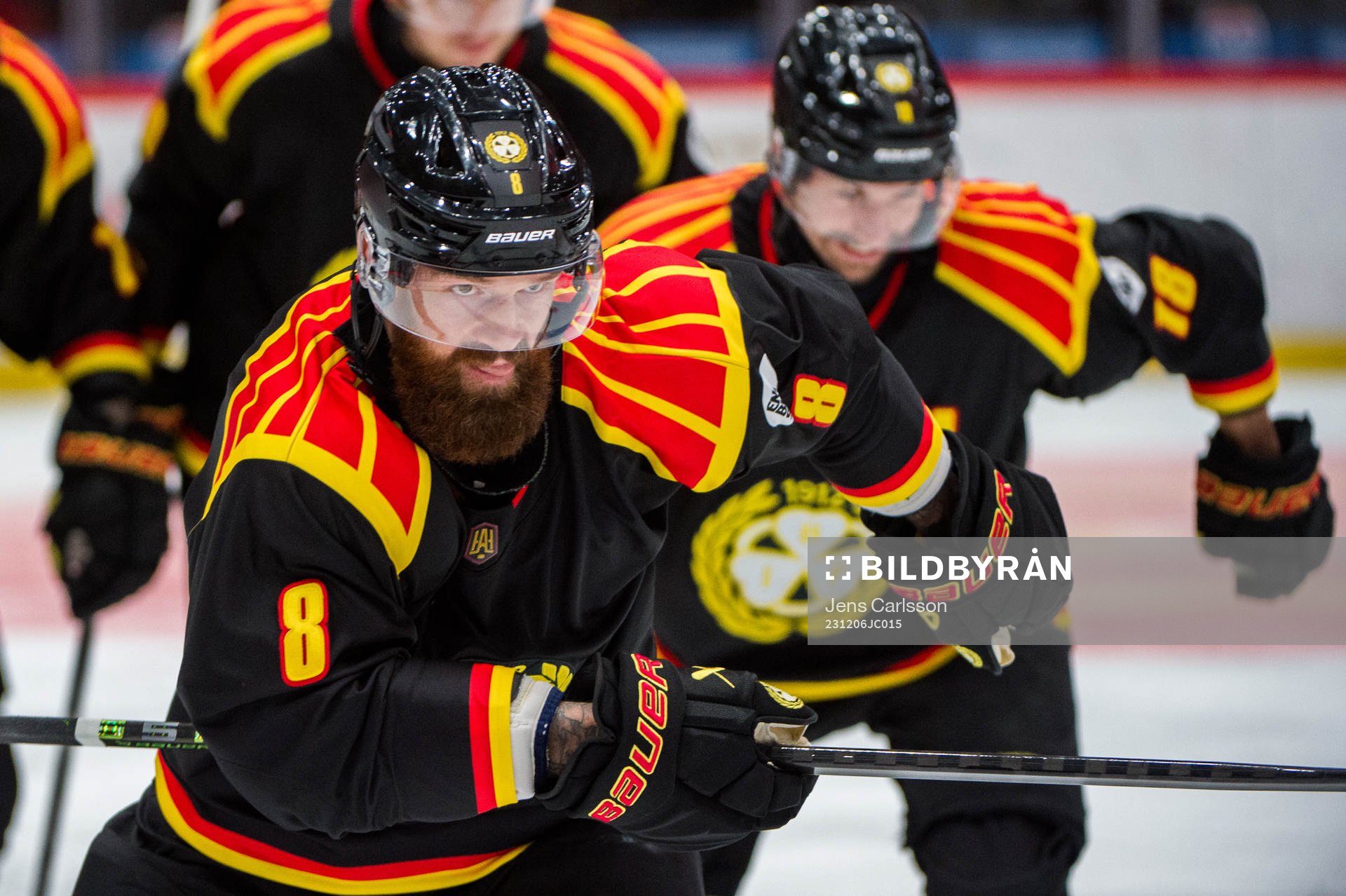 Brynäs Jordie Benn jublar