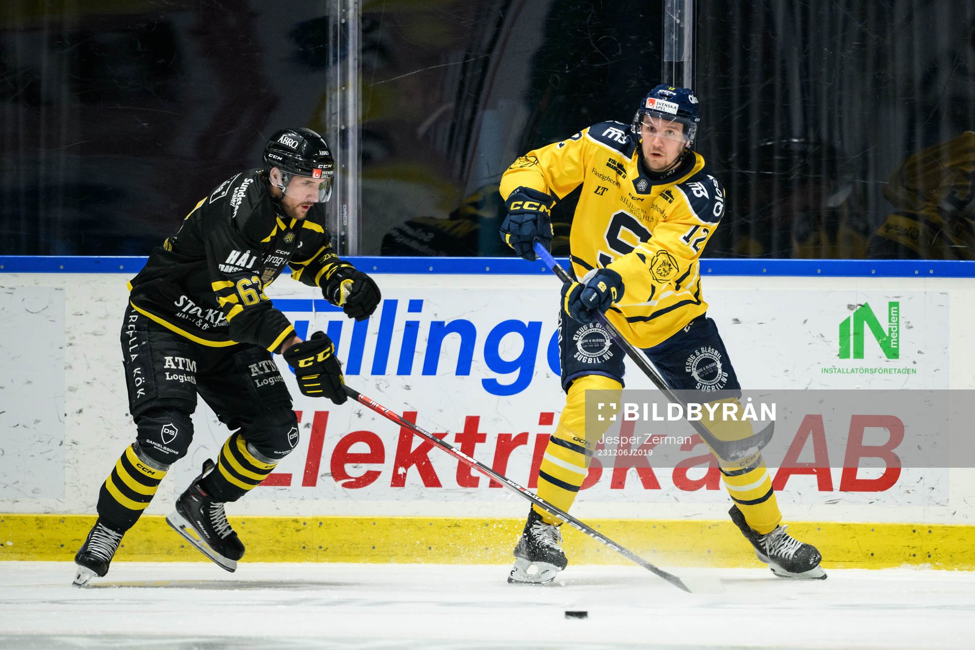 AIKs Emil Wahlberg och Södertälje SKs Viktor Liljegren