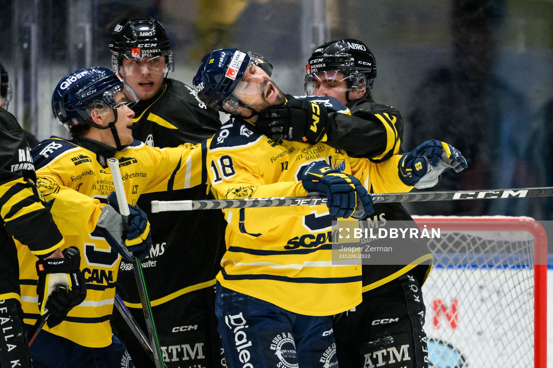Södertälje SKs Linus Videll och AIKs Rasmus Rudslätt