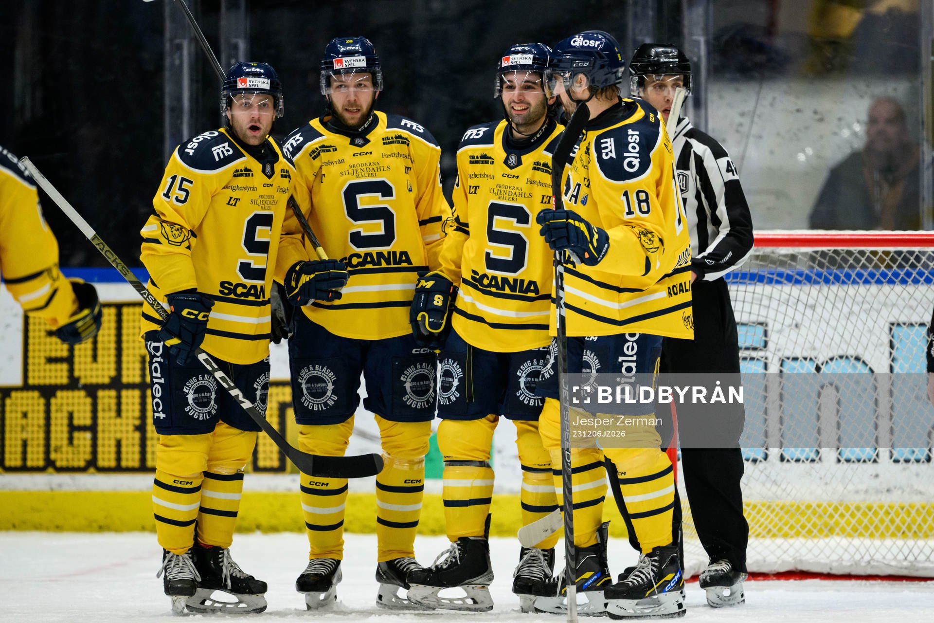 Södertälje SKs Stelio Mattheos jublar