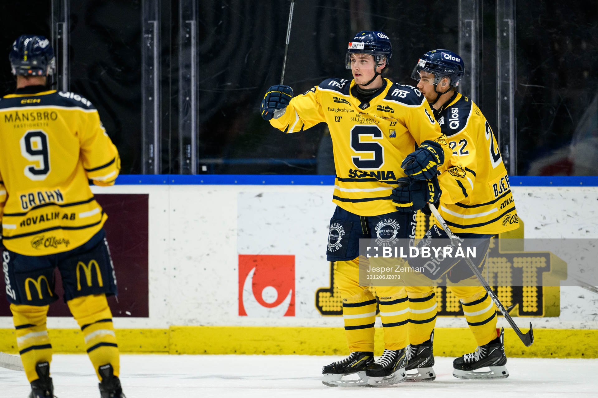 Södertälje SKs William Wiå jublar