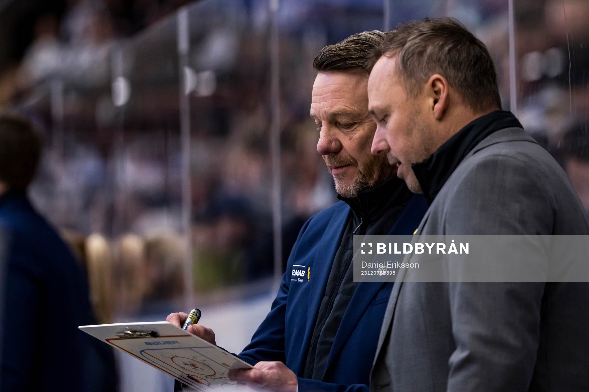 Leksands tränare Charles Berglund och assisterande