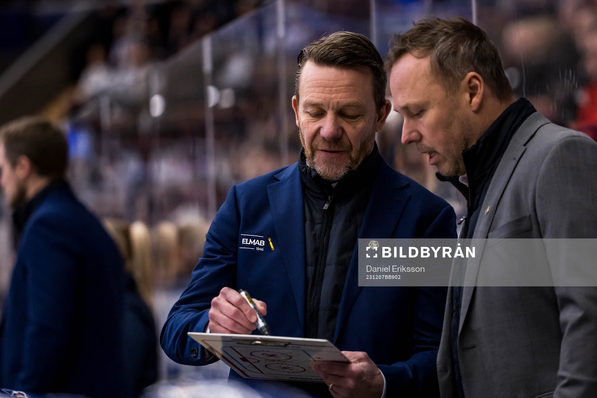 Leksands tränare Charles Berglund och assisterande