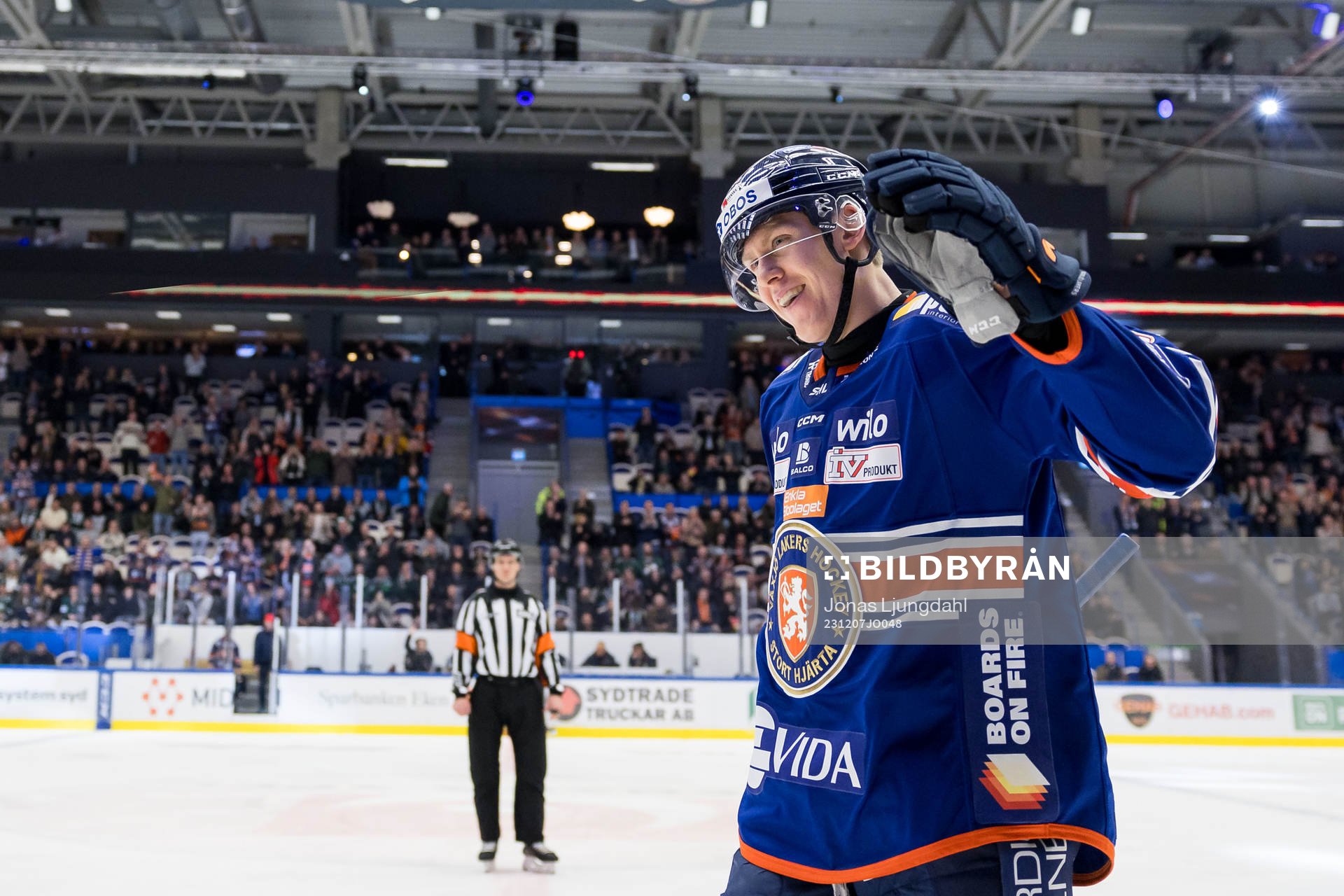 Växjö Lakers HCs Jakub Stancl jublar