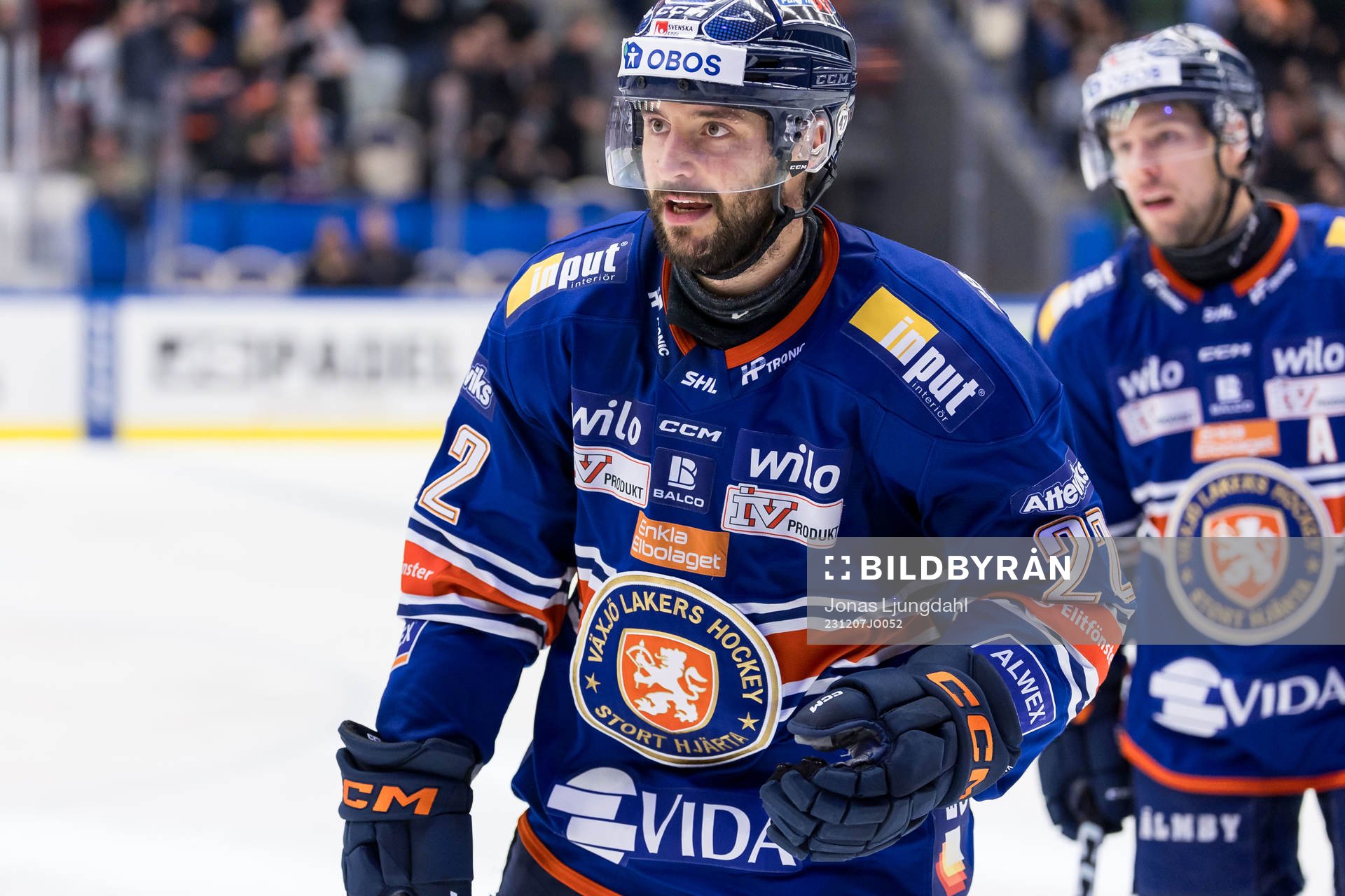 Växjö Lakers HCs Tobias Rieder jublar