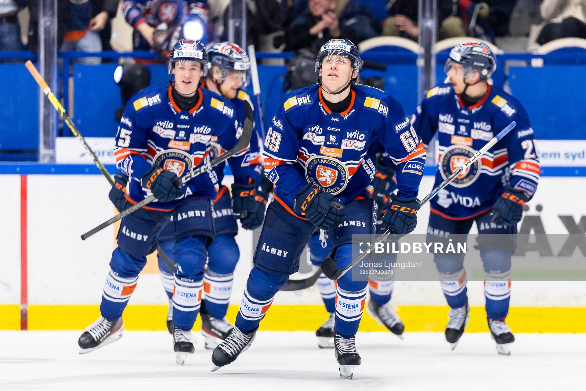 Växjös Jakub Stancl jublar
