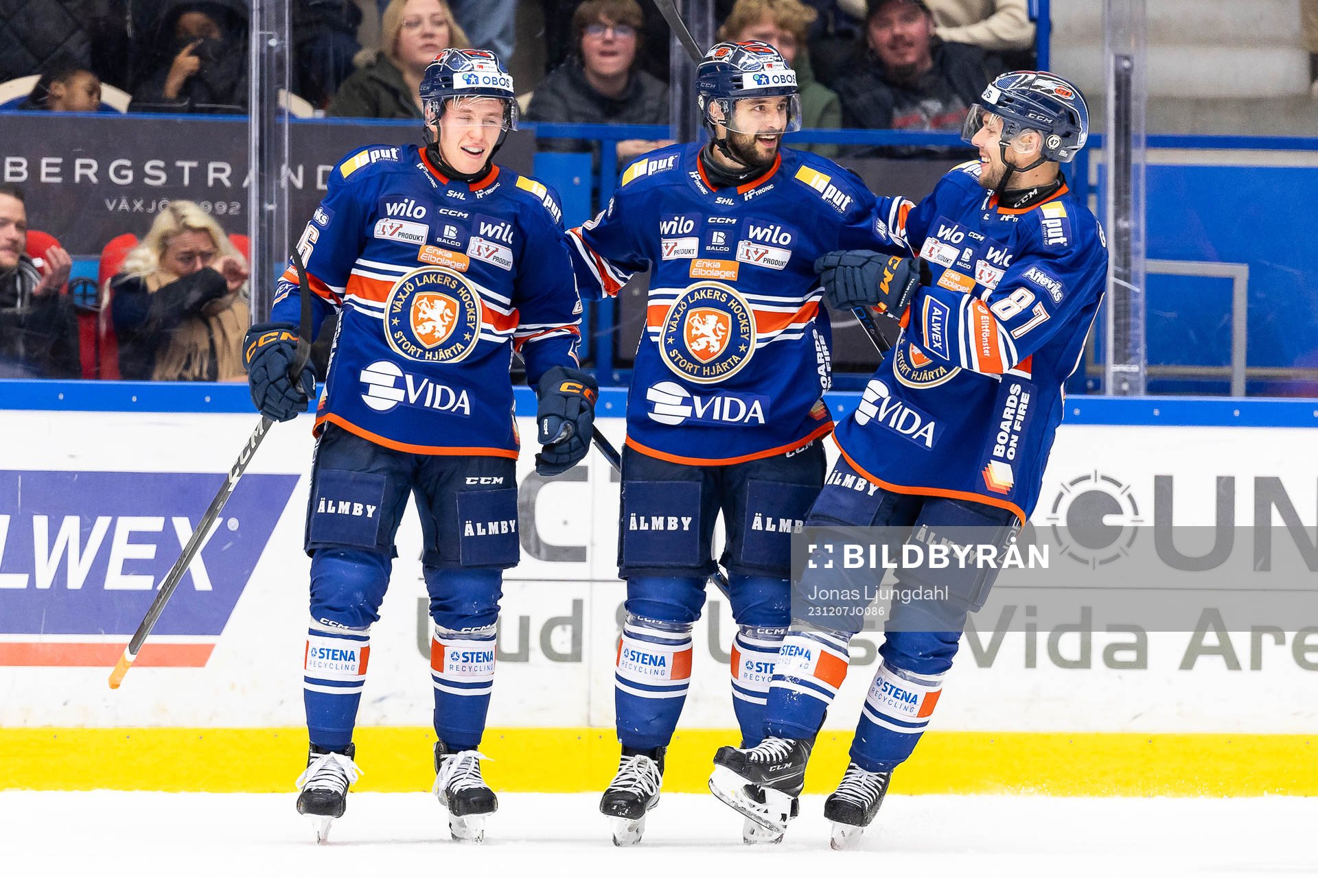 Växjös Elias Rosén, Tobias Rieder och Robert Rosén