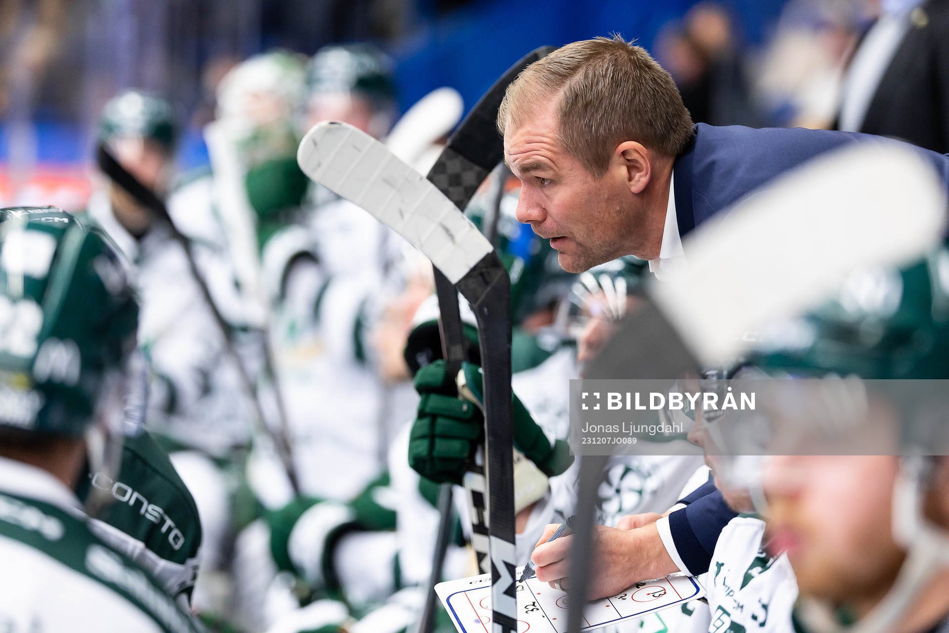 Färjestads tränare Thomas Mitell