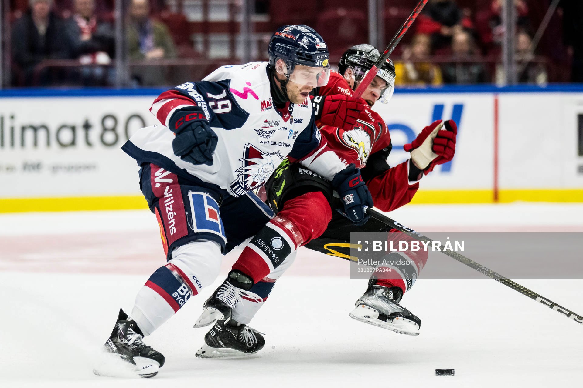 Linköpings Patrick Russell och Malmö Redhawks Tomi