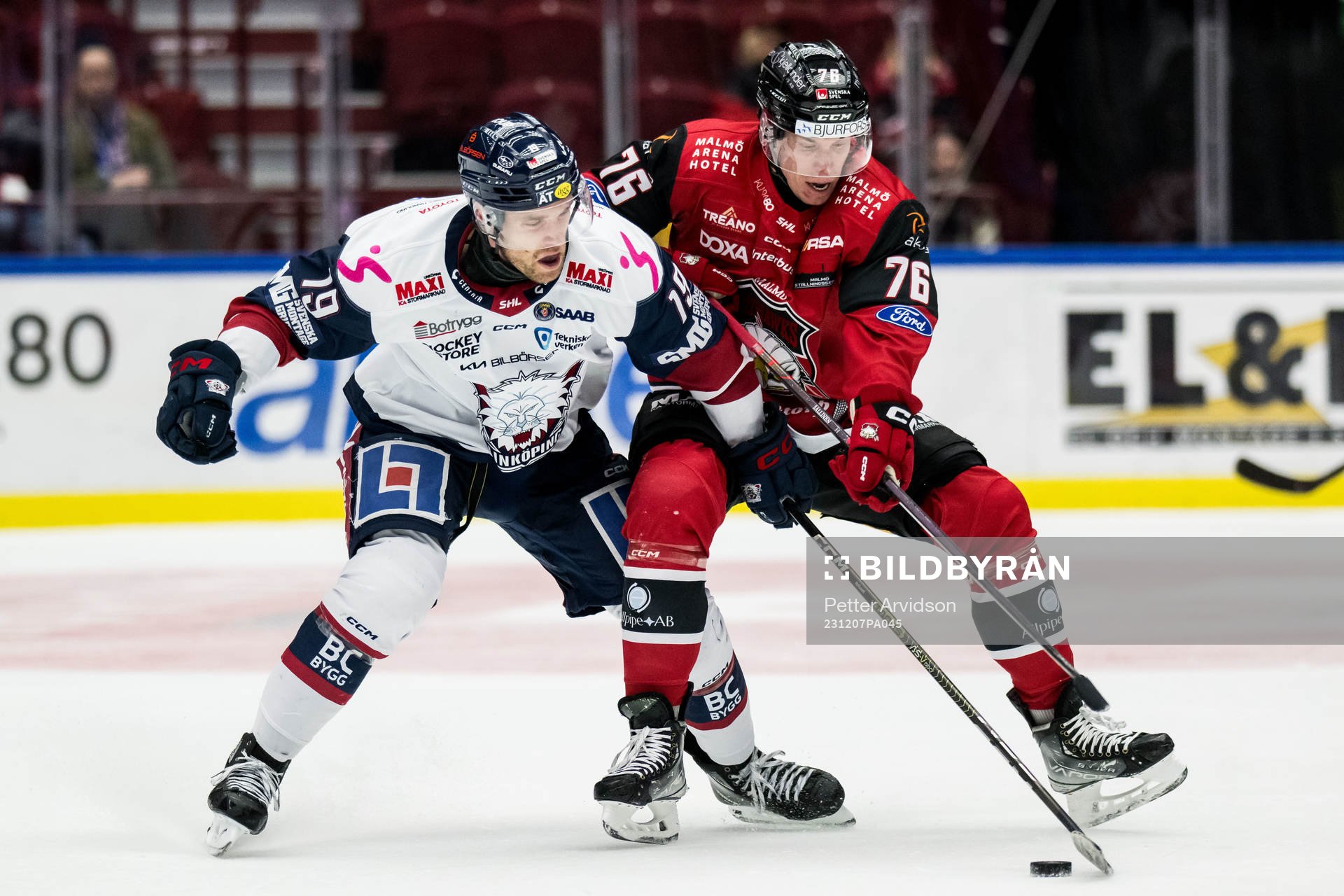 Linköpings Patrick Russell och Malmö Redhawks Tomi