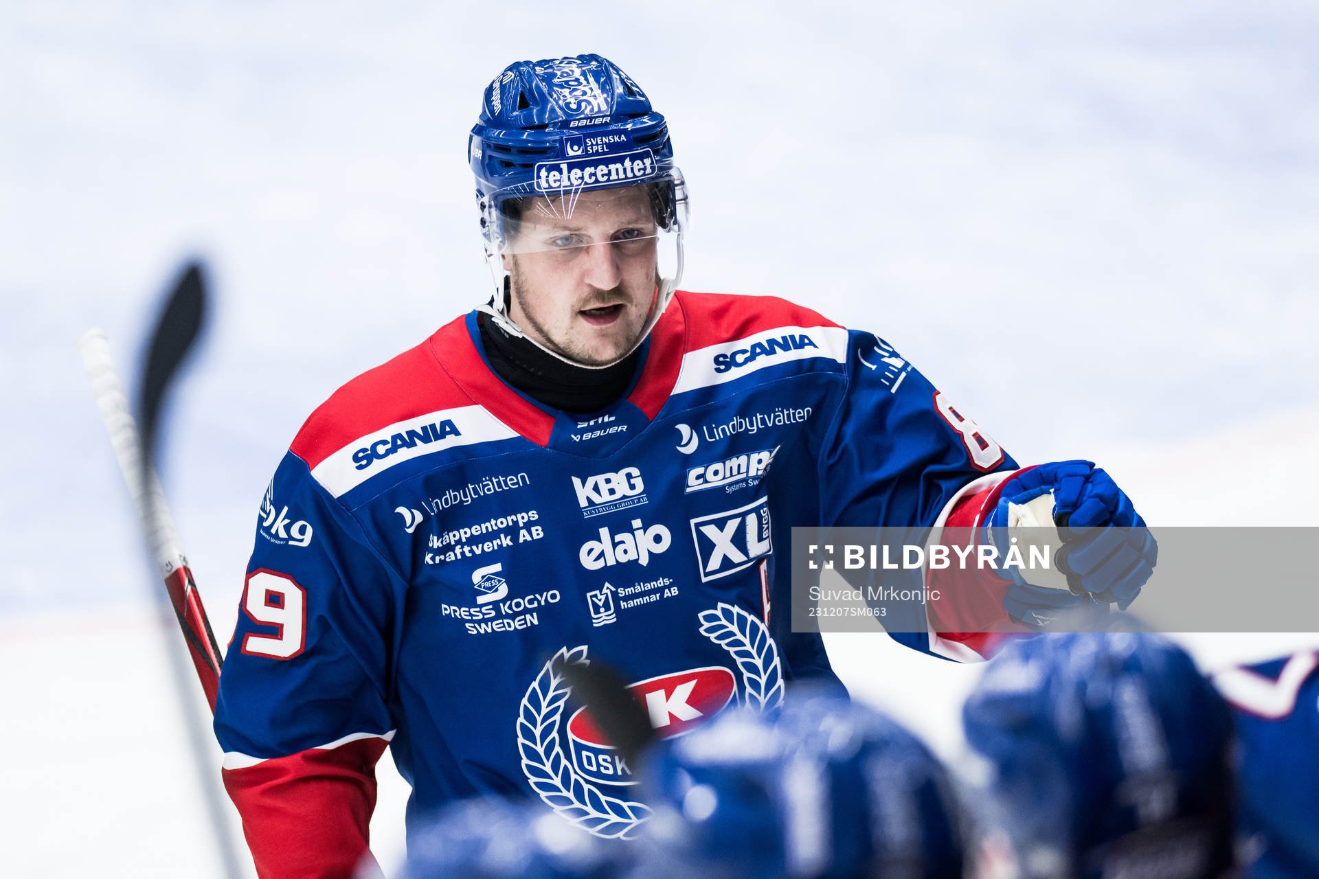 Oskarshamns Patrik Karlkvist jublar