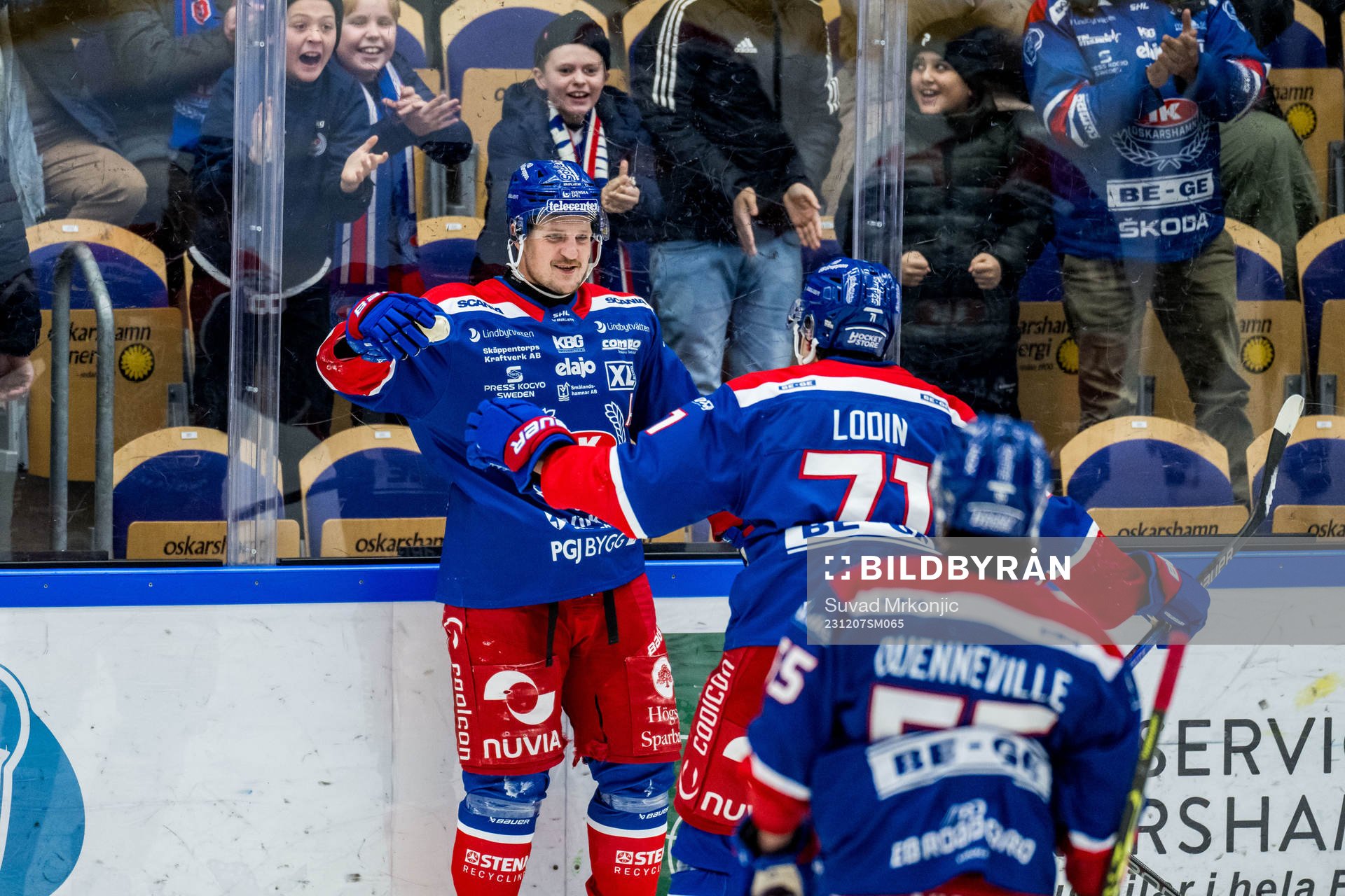 Oskarshamns Patrik Karlkvist jublar