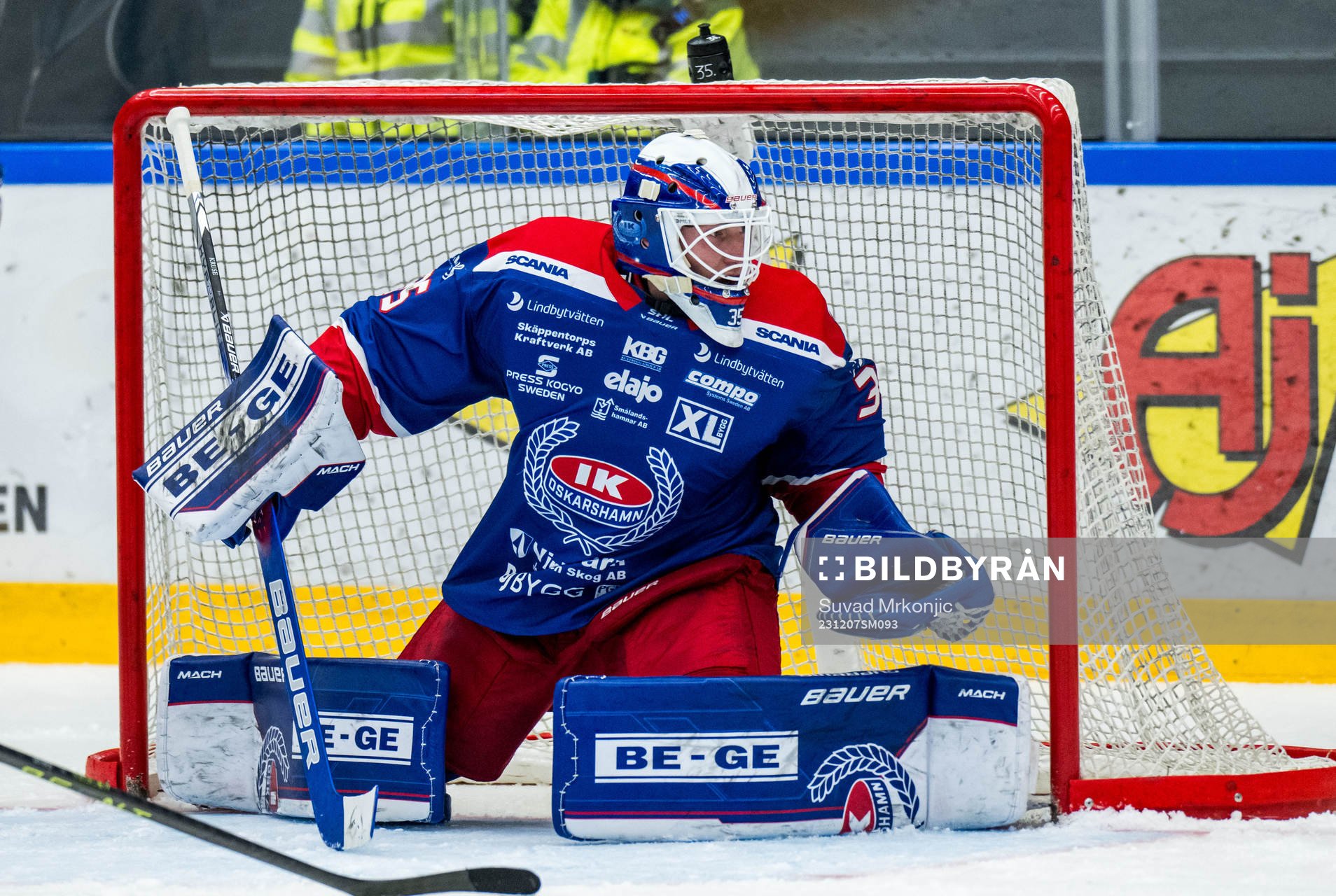 Oskarshamns målvakt Emil Kruse