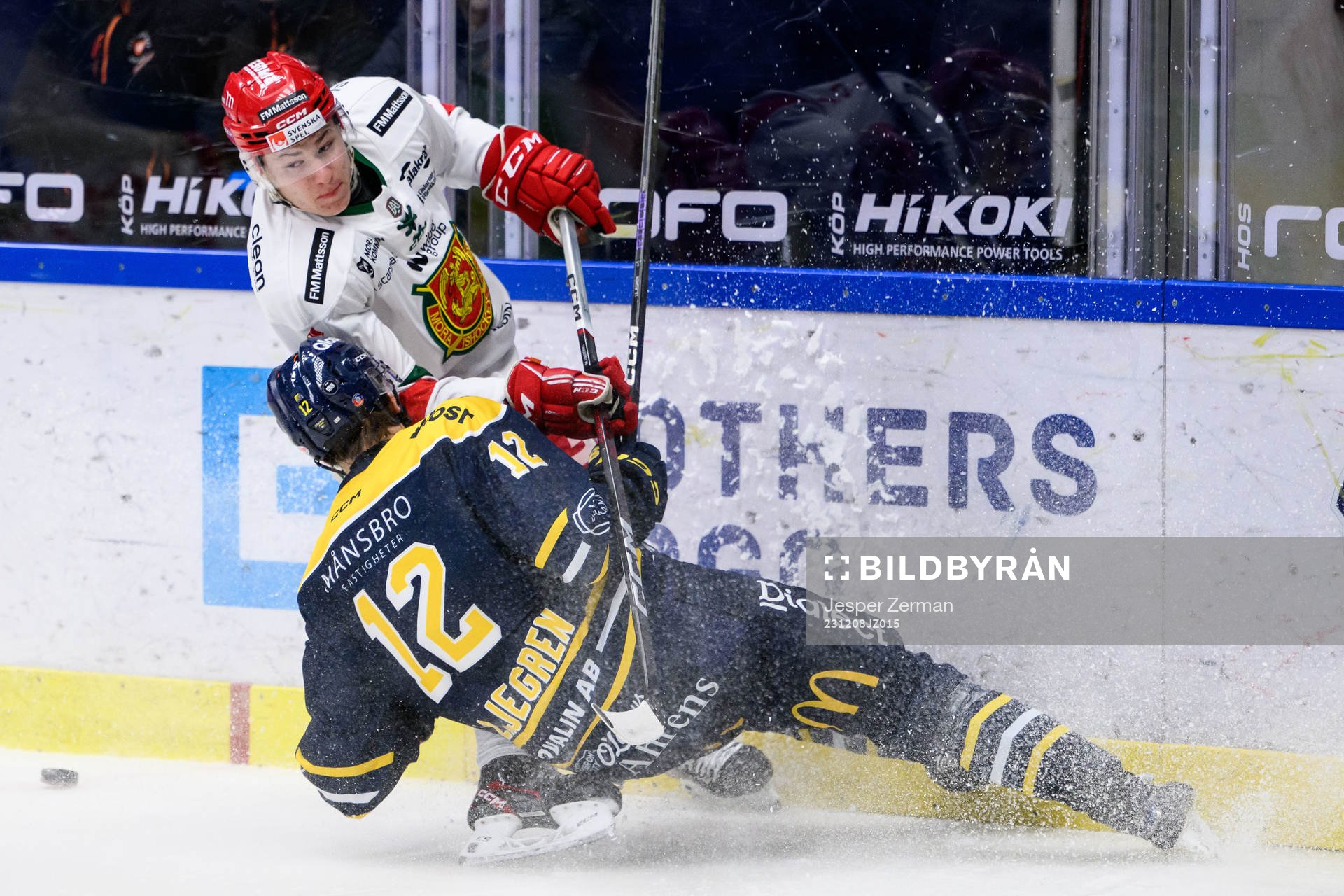 Moras Oskar Tängerby och Södertäljes Viktor Liljegren
