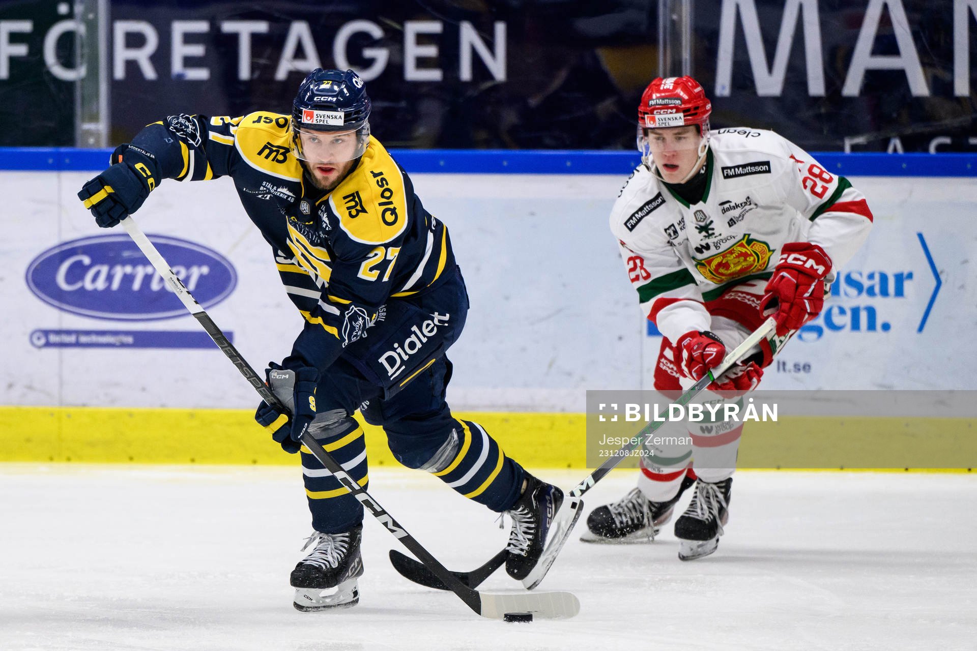 Södertäljes Daniel Norbe och Moras Michael