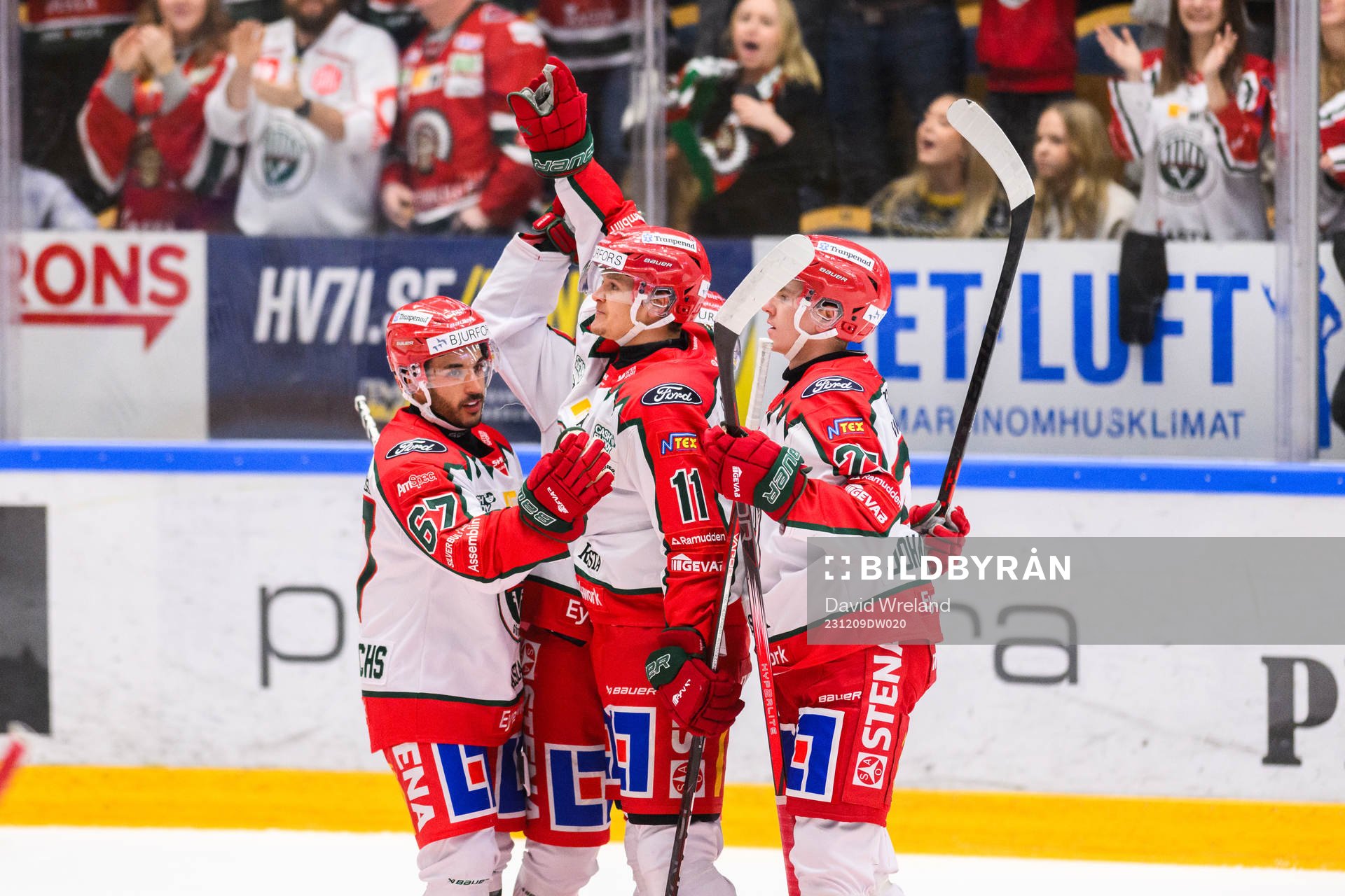 Frölundas Erik Borg jublar