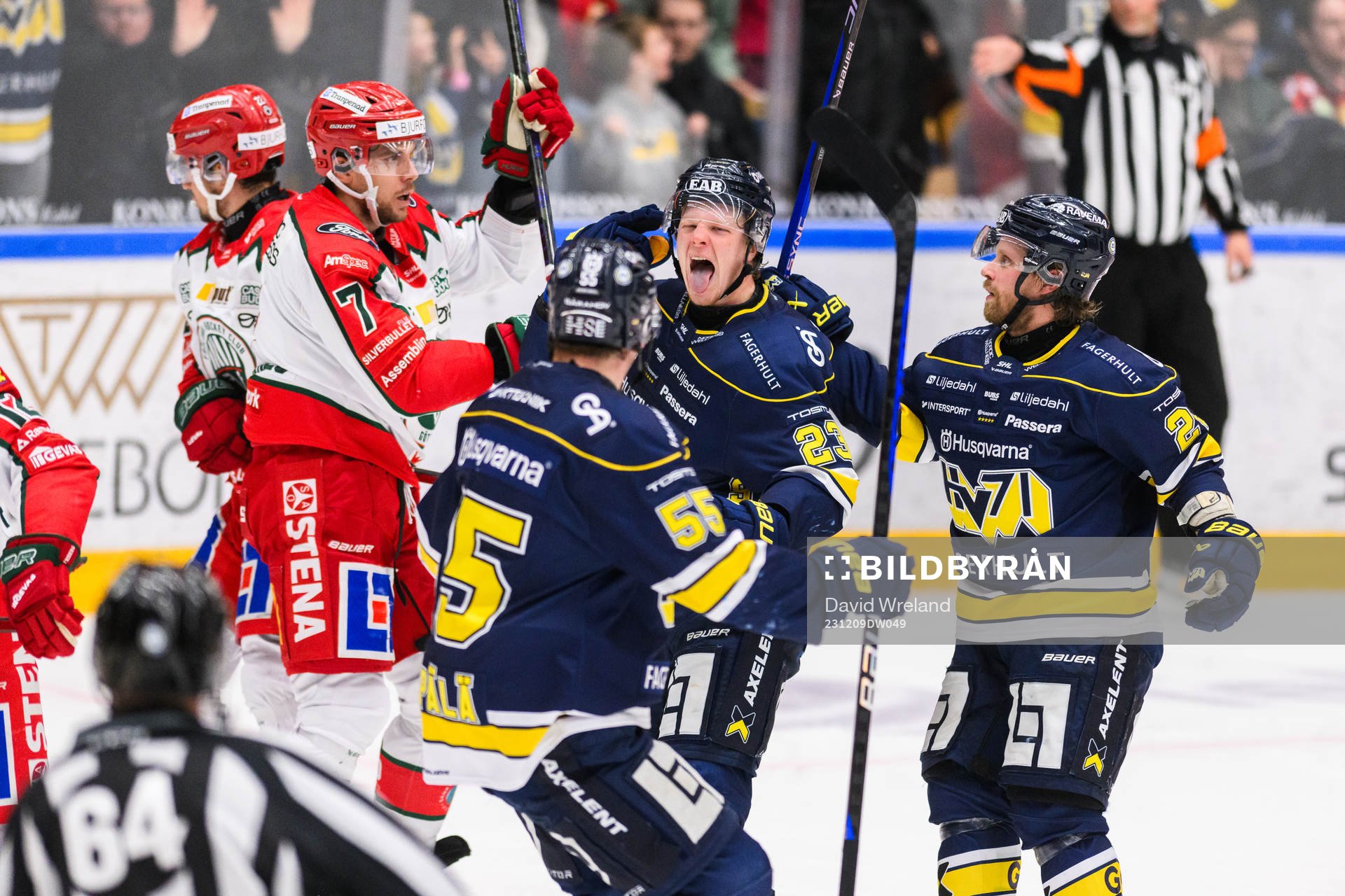 HV71s Åke Stakkestad  jublar