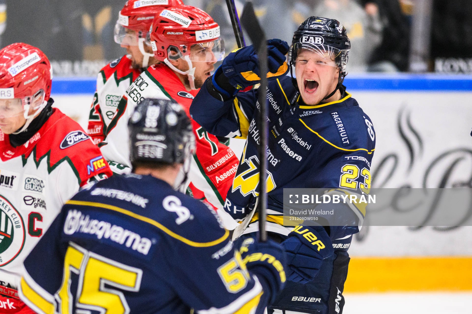 HV71s Åke Stakkestad  jublar
