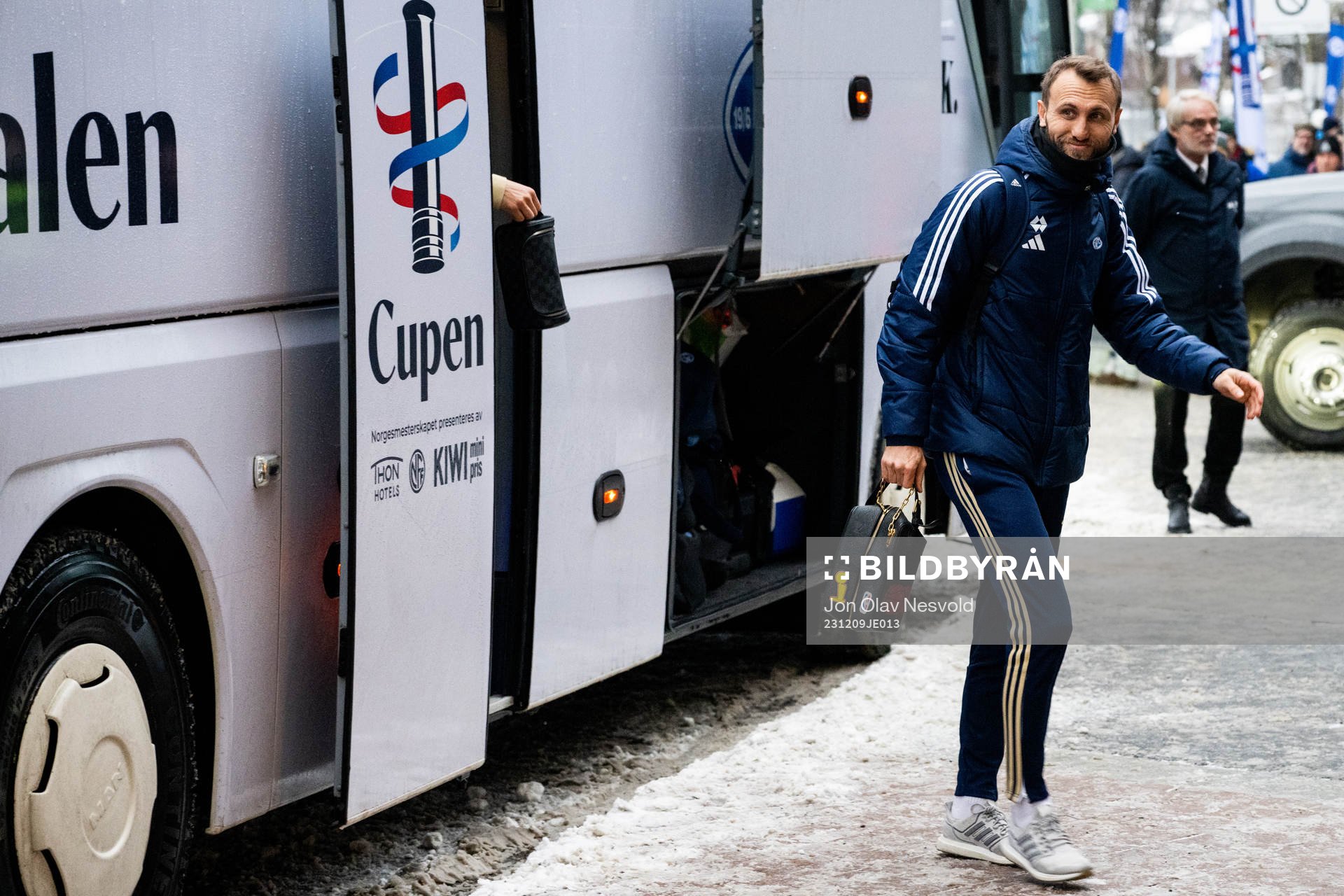 Magnus Wolff Eikrem of Molde arrives