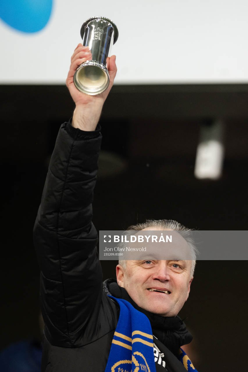 Head coach Erling Moe of Molde celebrates