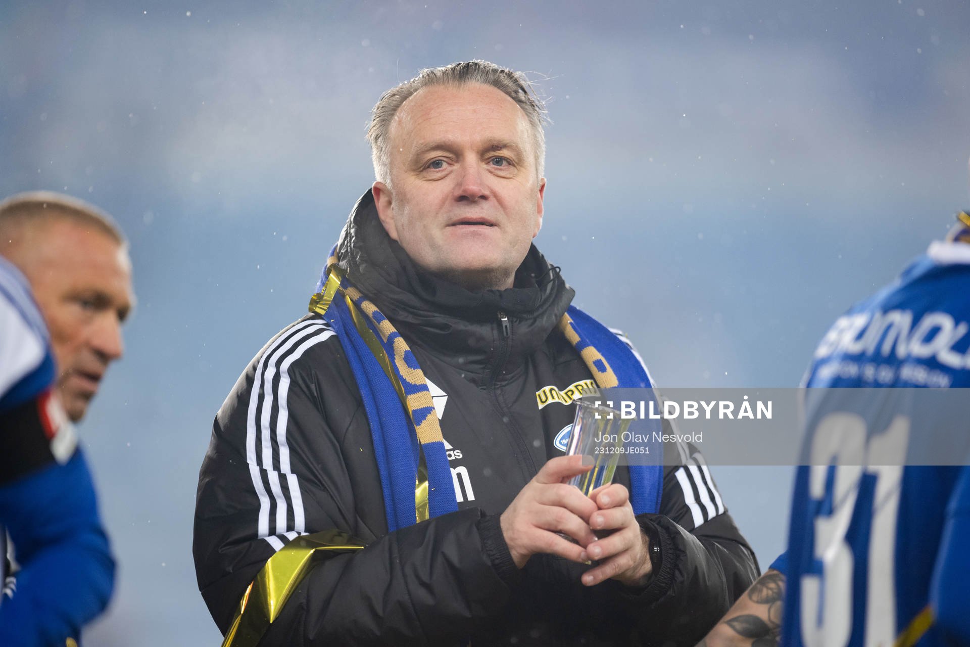 Head coach Erling Moe of Molde celebrates