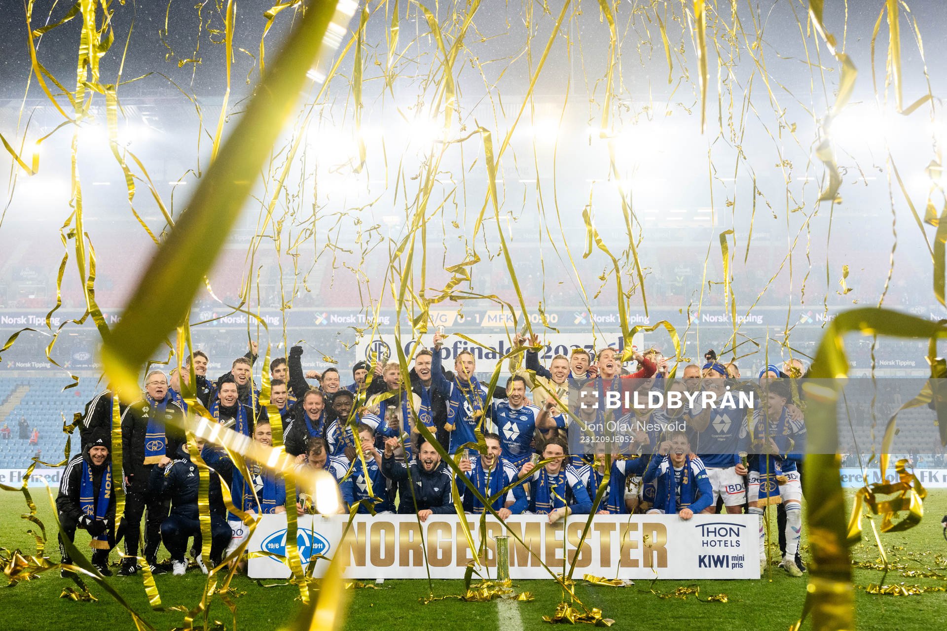 Players of Molde celebrate