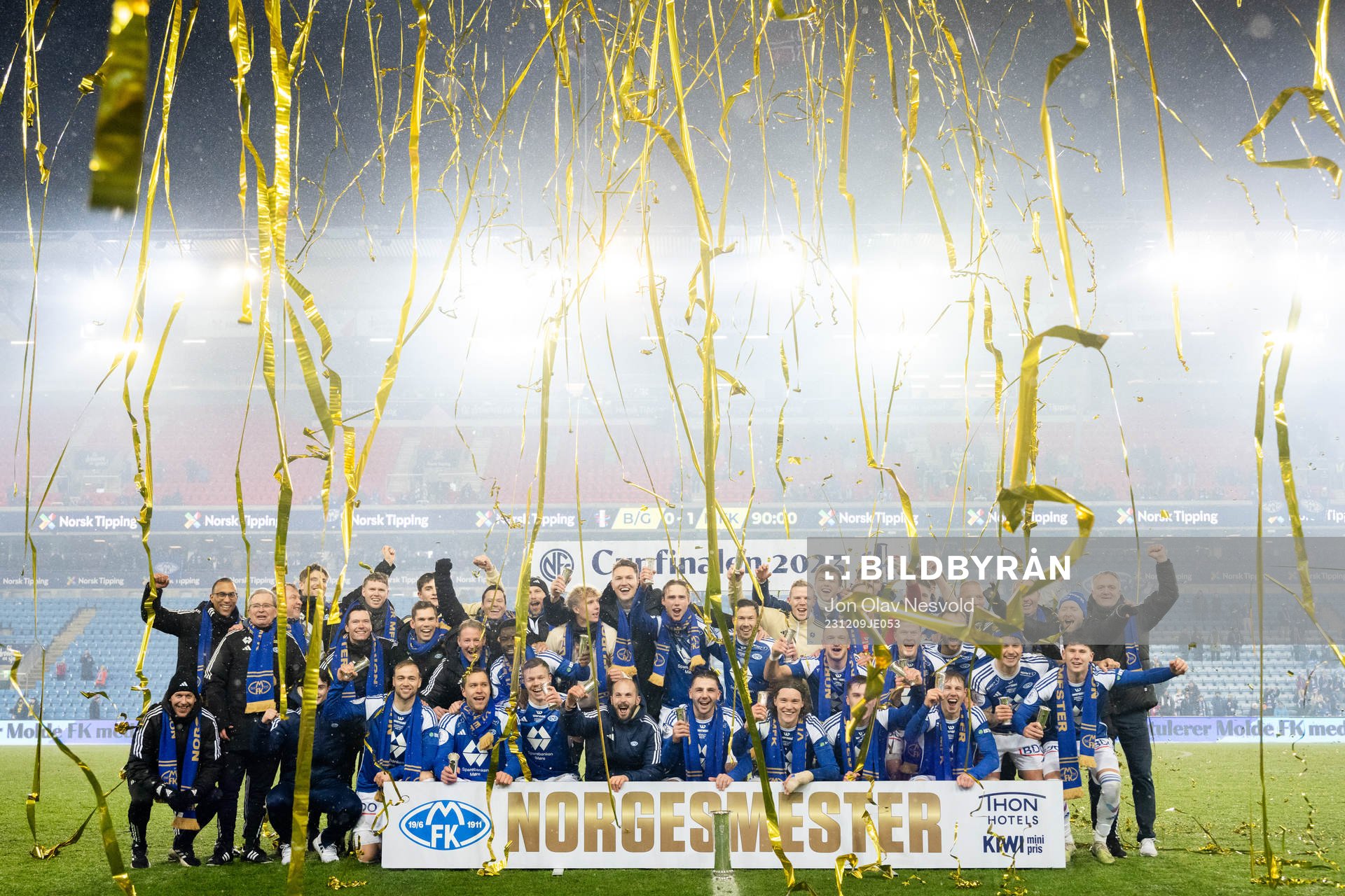 Players of Molde celebrate