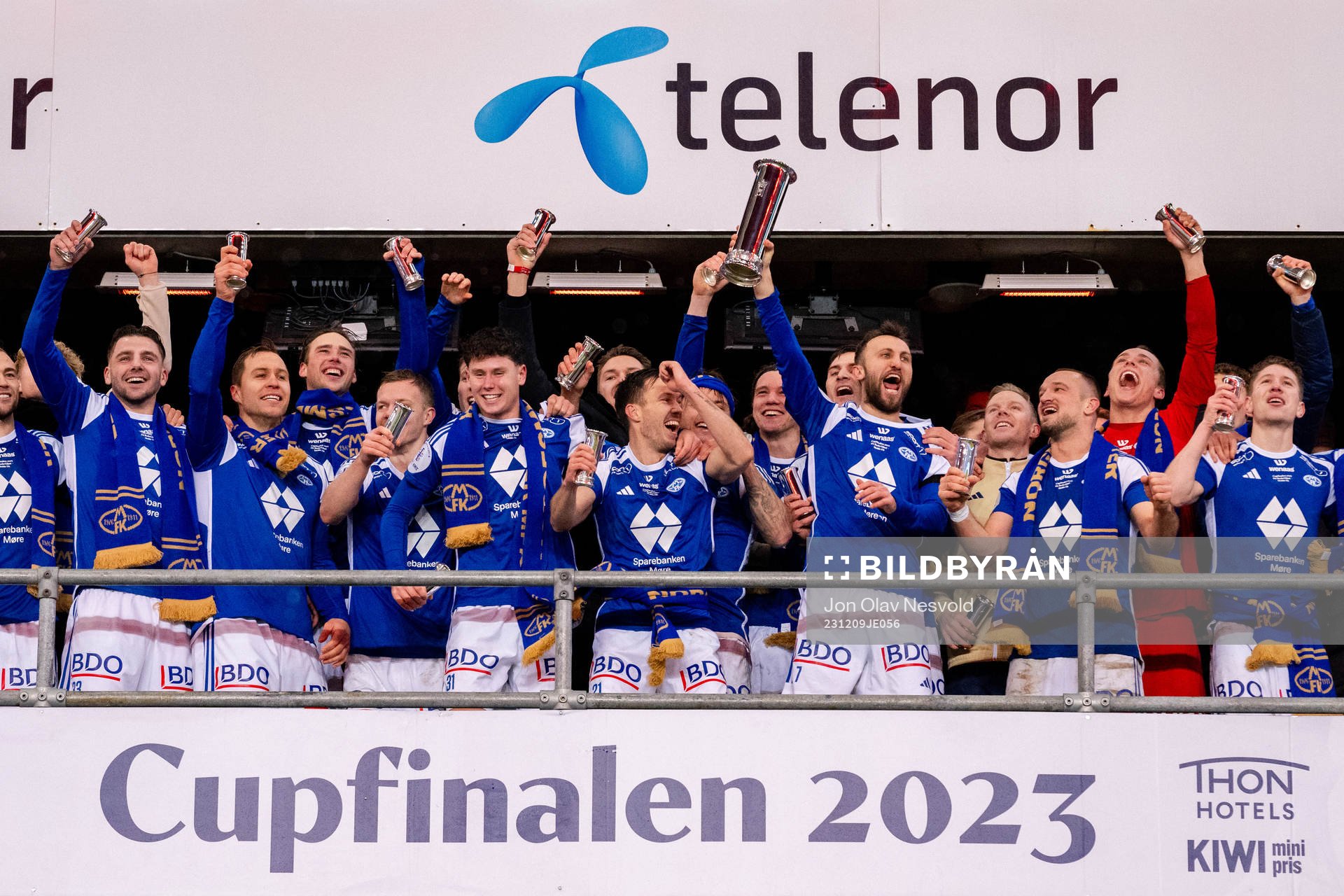 Players of Molde celebrate