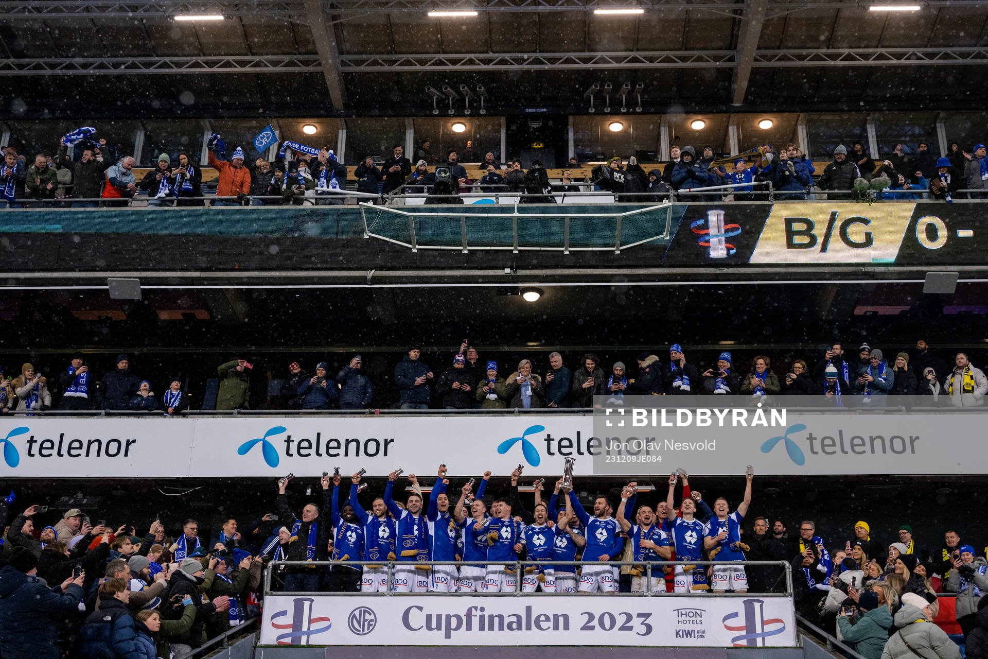 Players of Molde celebrate