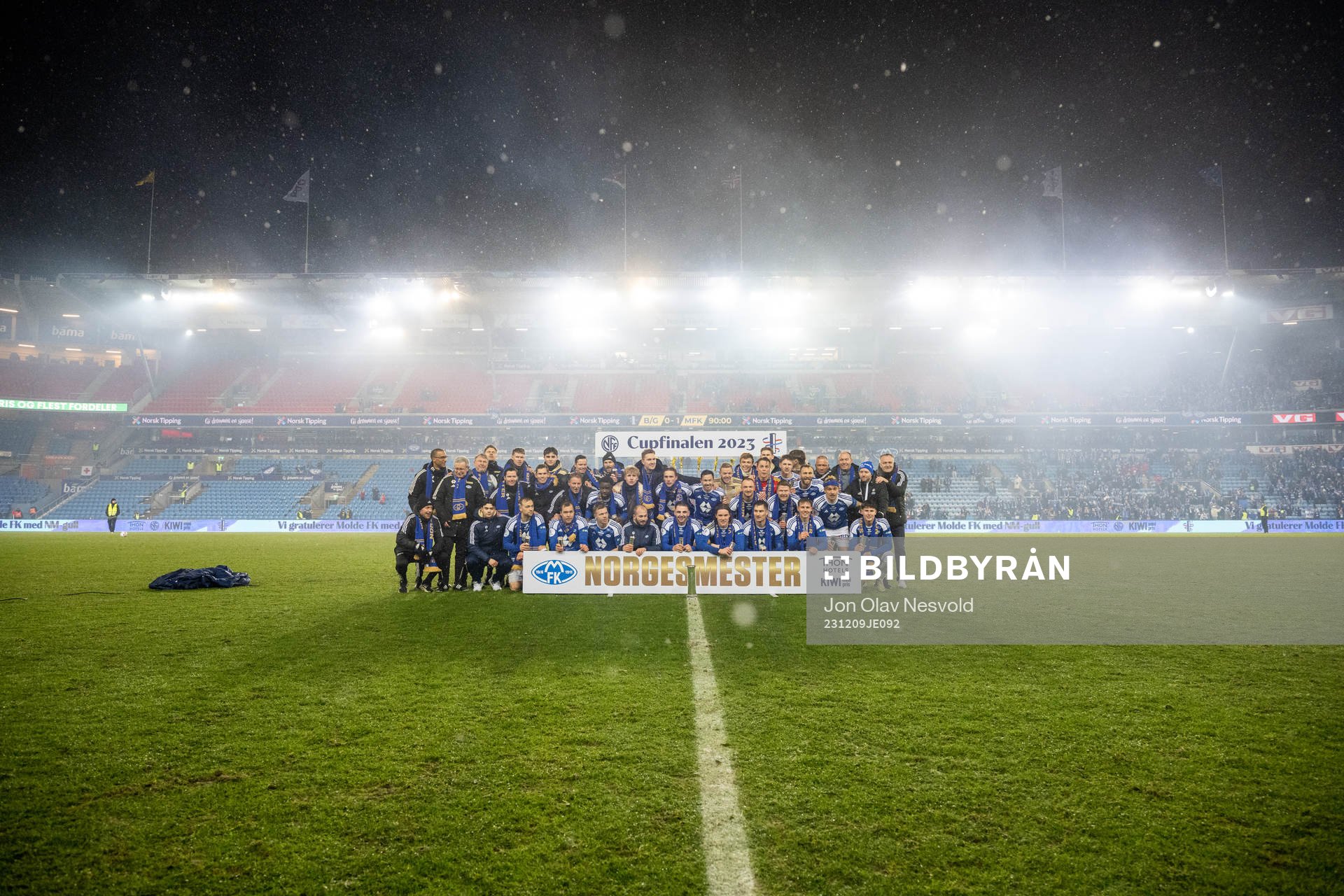 Players of Molde celebrate