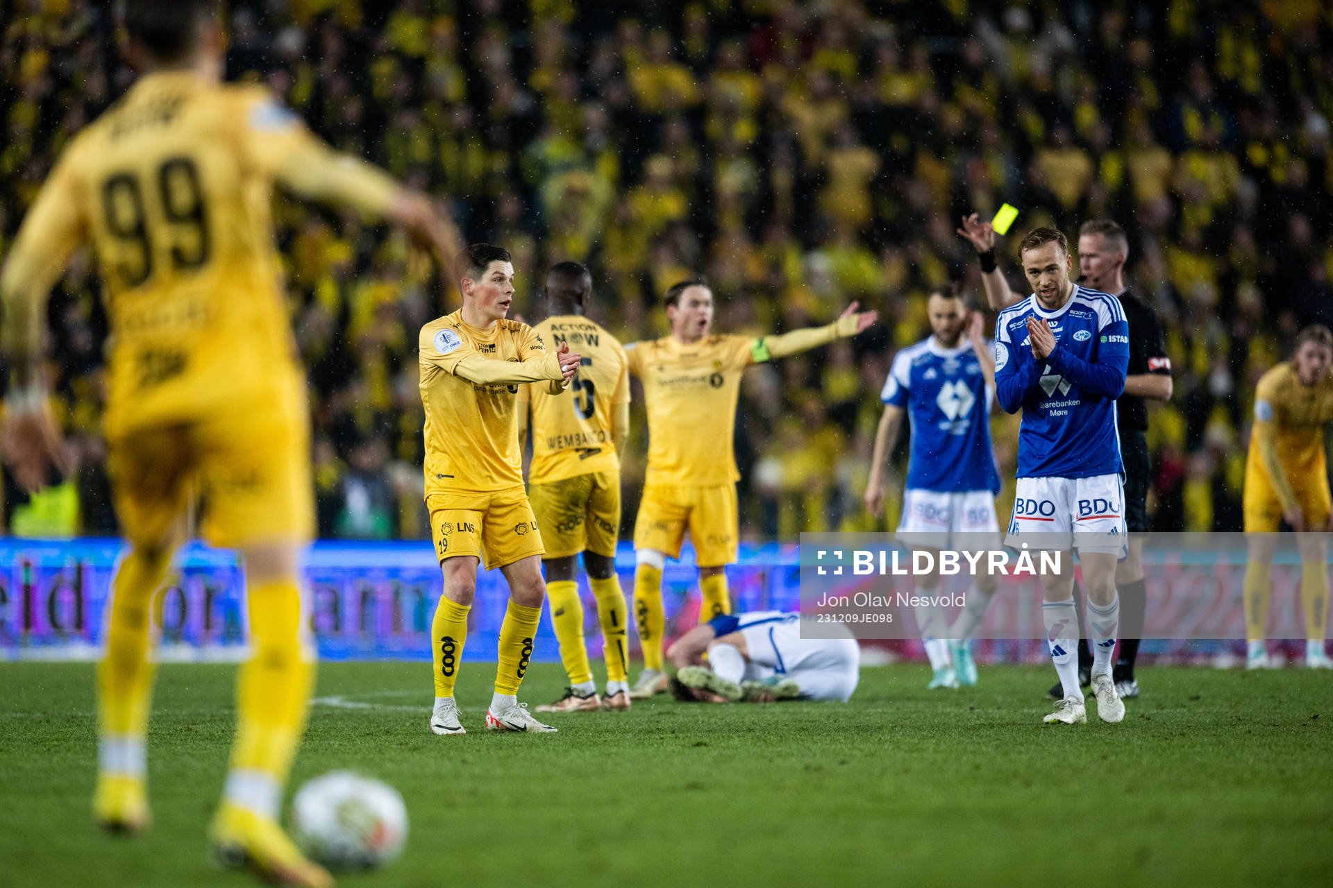 Sondre Brunstad Fet of Bodø/Glimt reacts