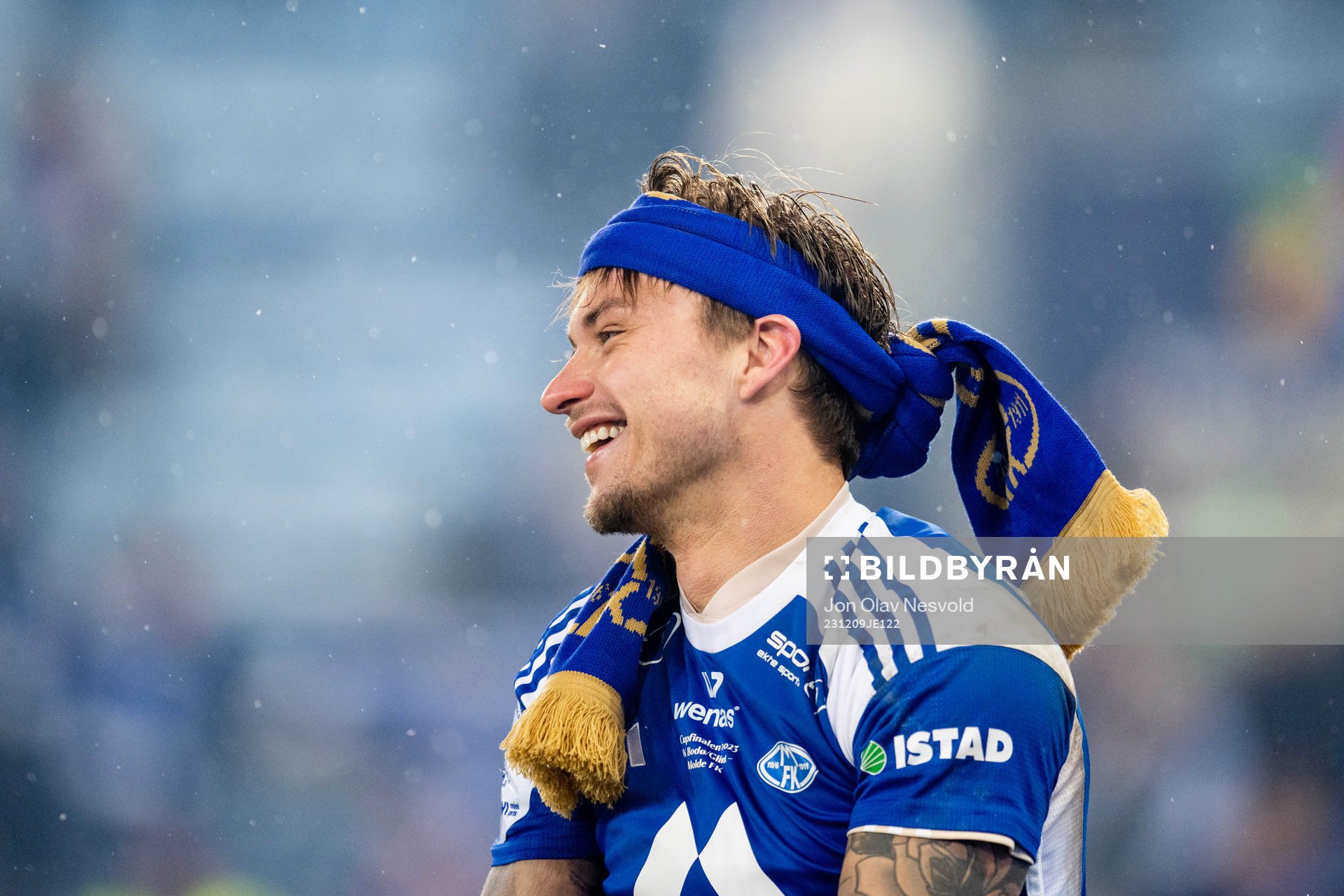 Fredrik Gulbrandsen of Molde celebrates