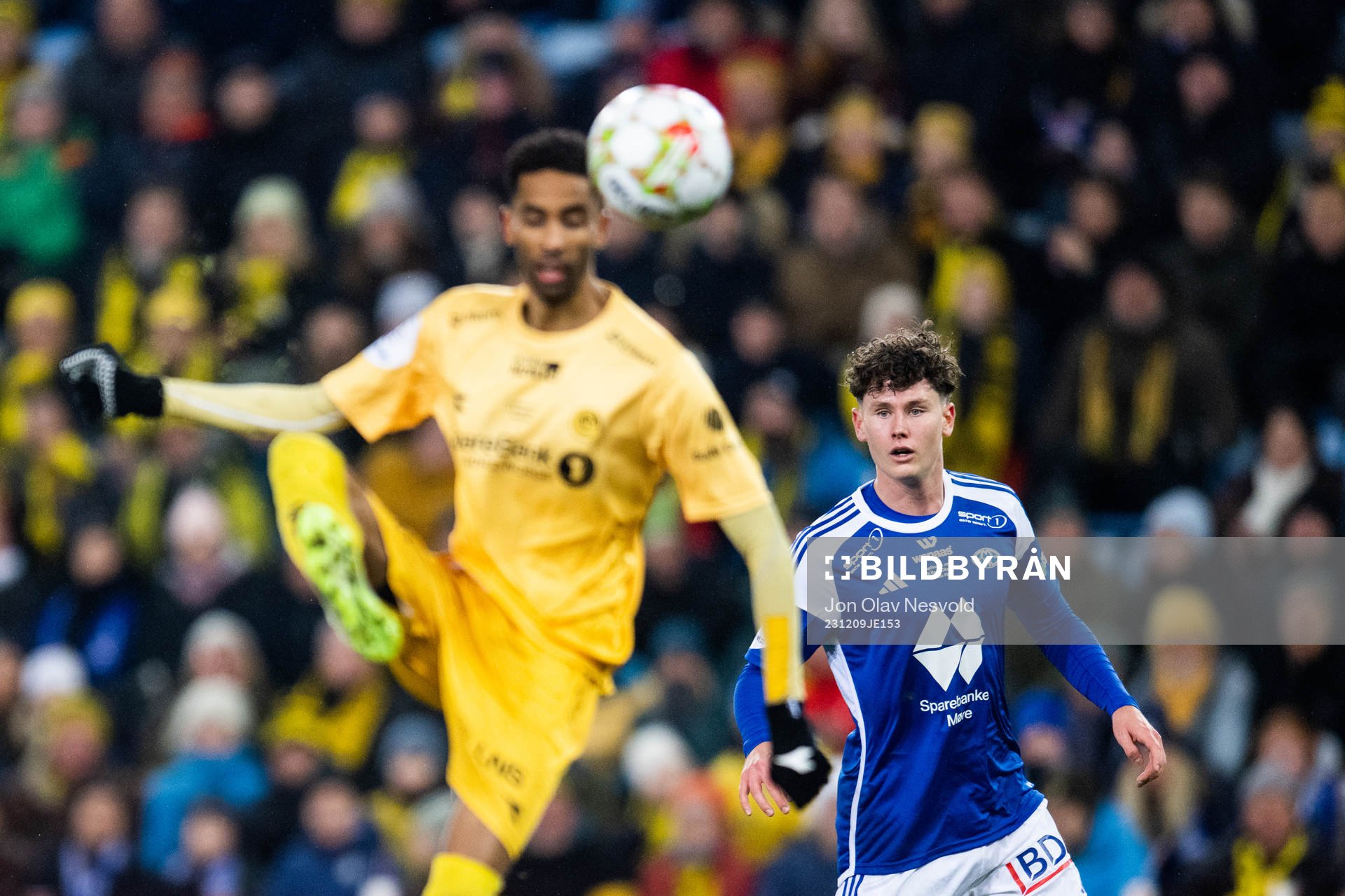 Amahl Pellegrino of Bodø/Glimt and Mathias Fjørtoft