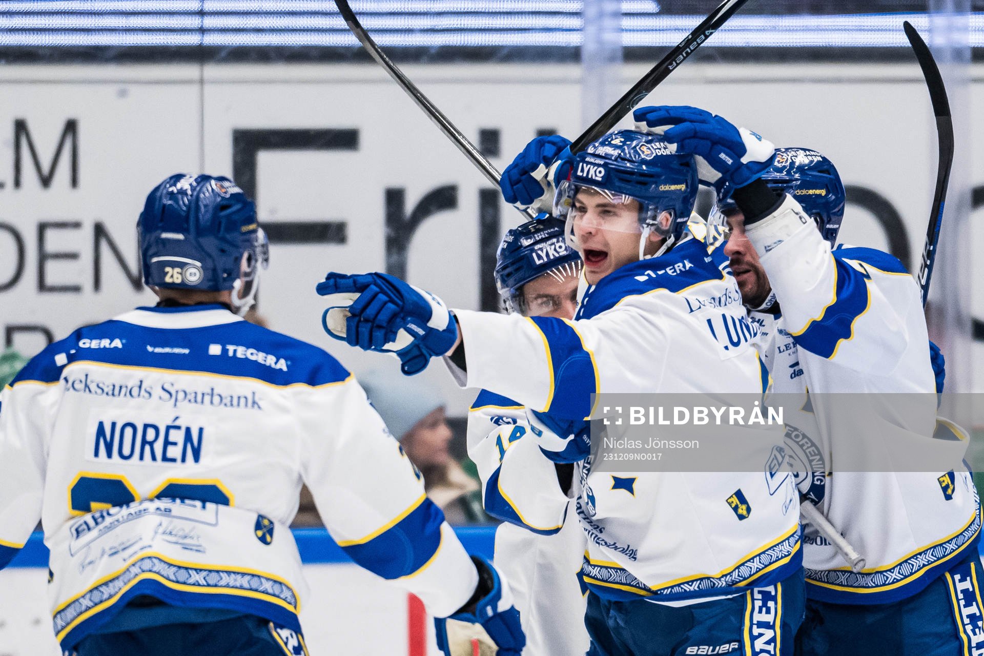 Leksands Alexander Lundqvist jublar