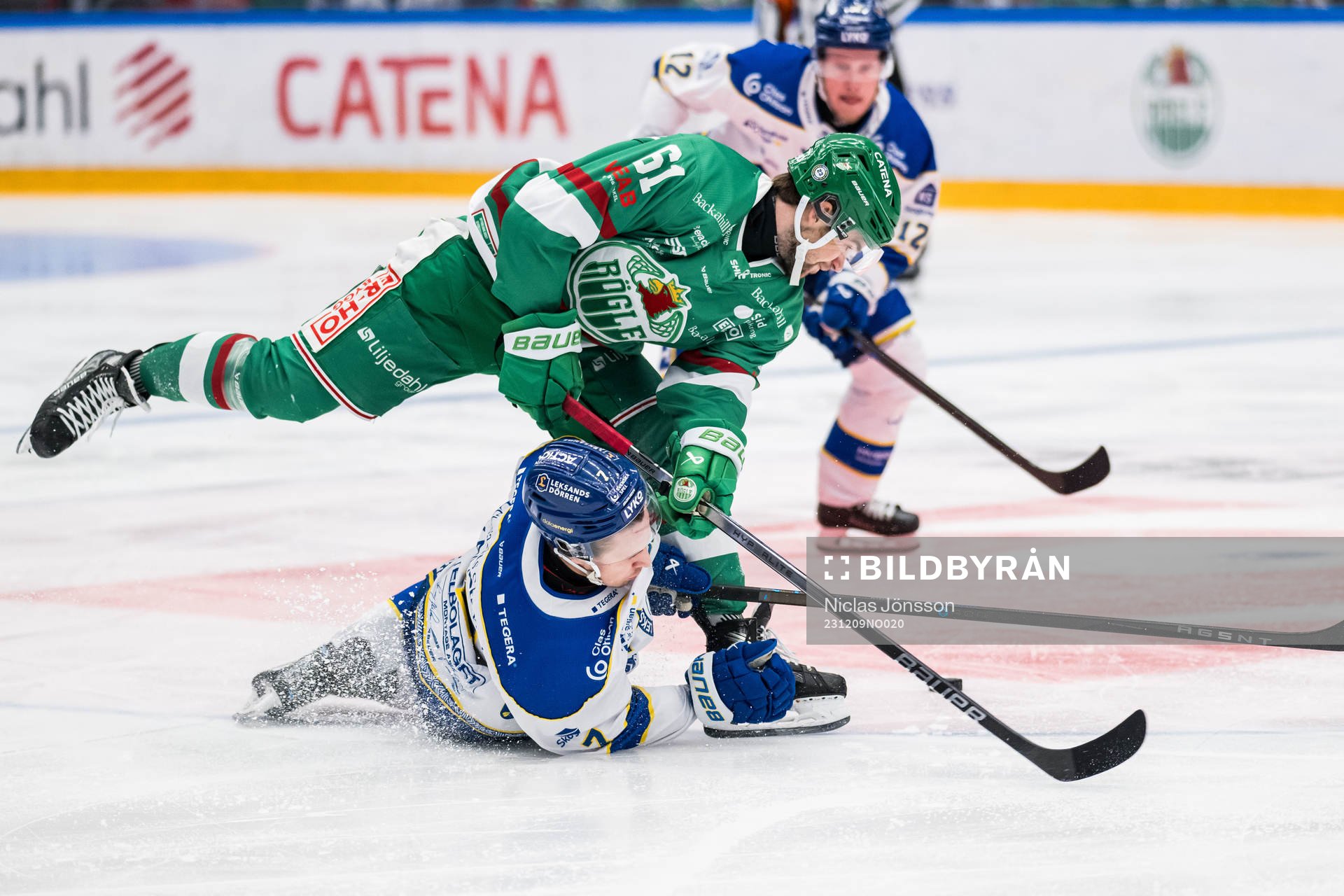 Rögles Lukas Ekeståhl-Jonsson och Leksands Marcus Karlberg