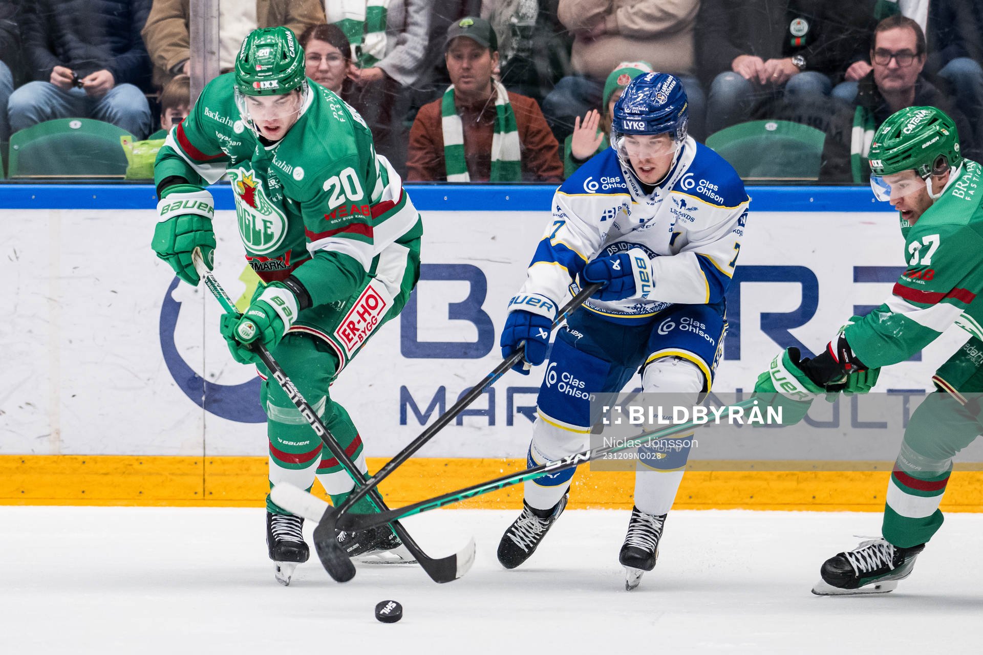 Rögles Lian Bichsel och Leksands Marcus Karlberg