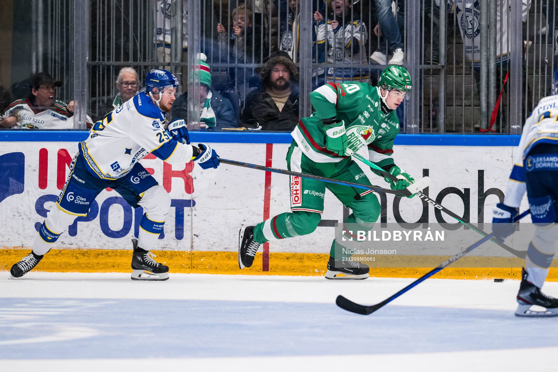 Leksands Lucas Elvenes och Rögles Lian Bichsel
