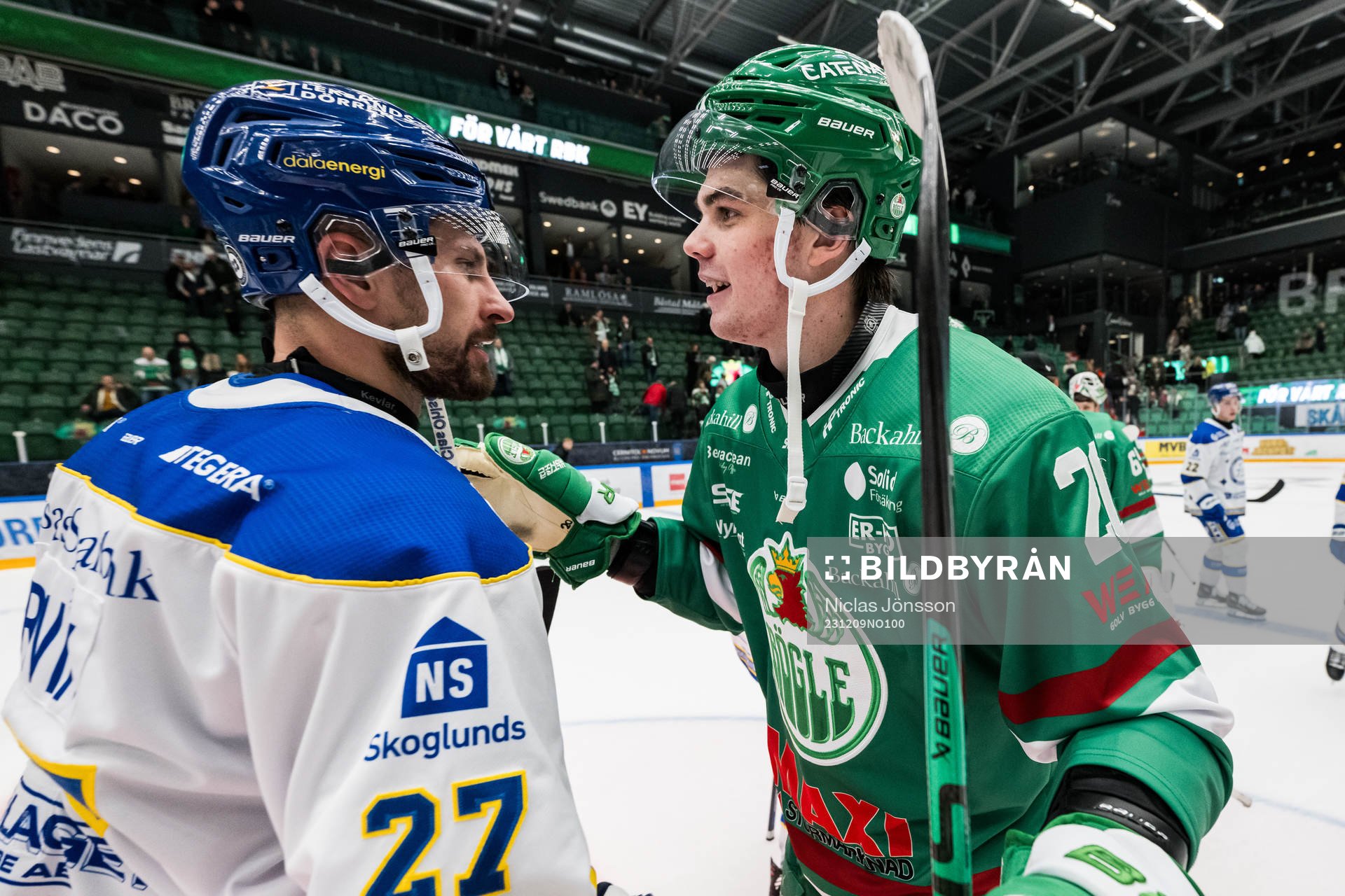 Leksands Marek Hrivik  och Rögles Lian Bichsel