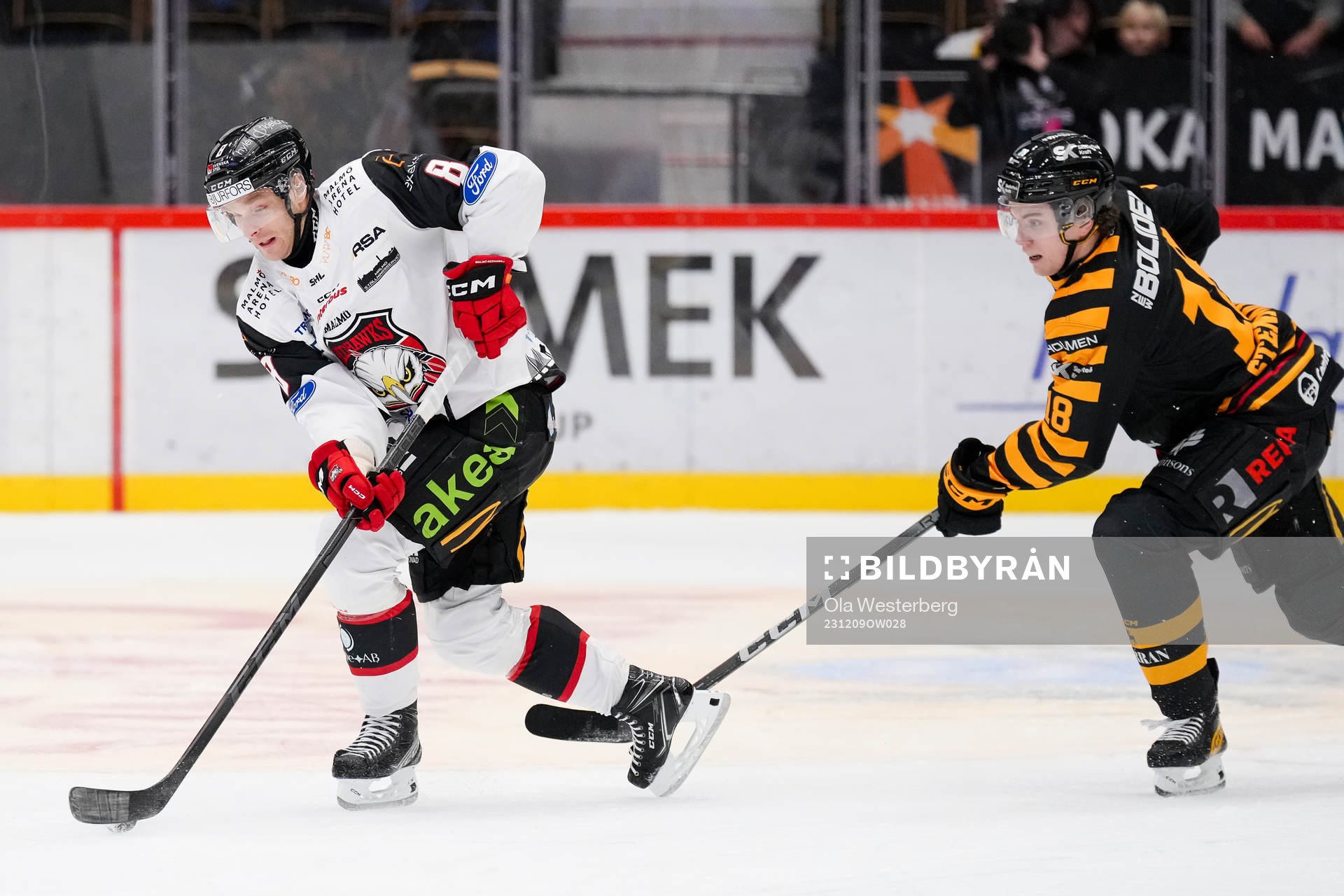 Malmö Redhawks Johan Olofsson och Skellefteås Elias