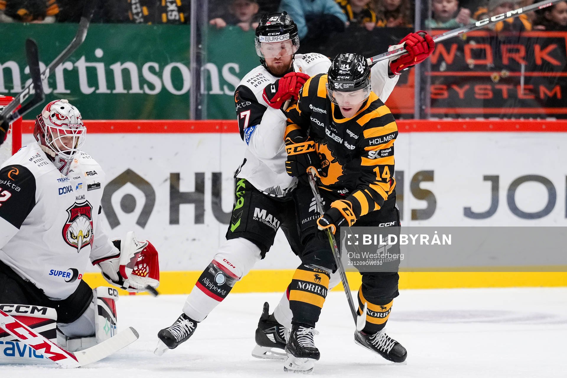 Malmö Redhawks Joakim Ryan och Skellefteås Andreas Johnson