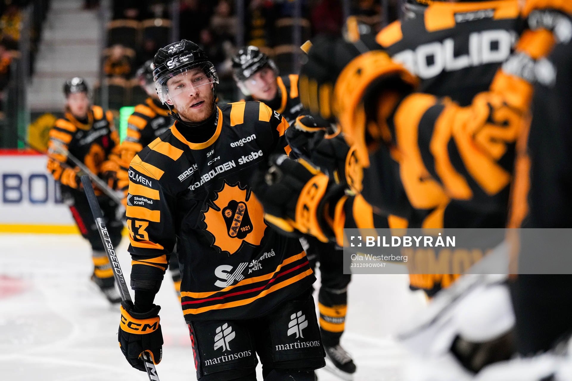 Skellefteås Filip Sandberg jublar