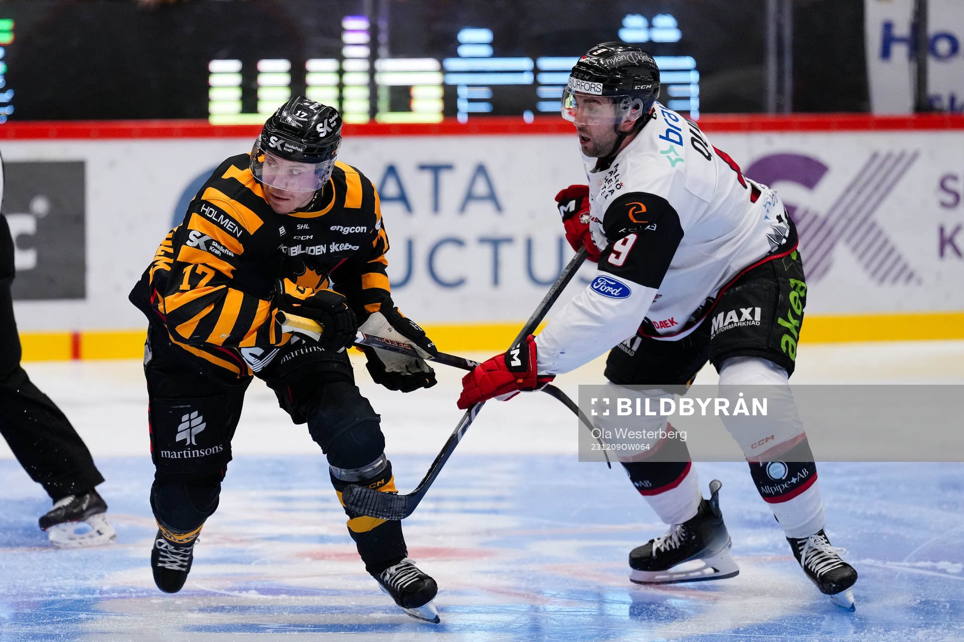 Skellefteås Pär Lindholm och Malmö Redhawks Alan Quine