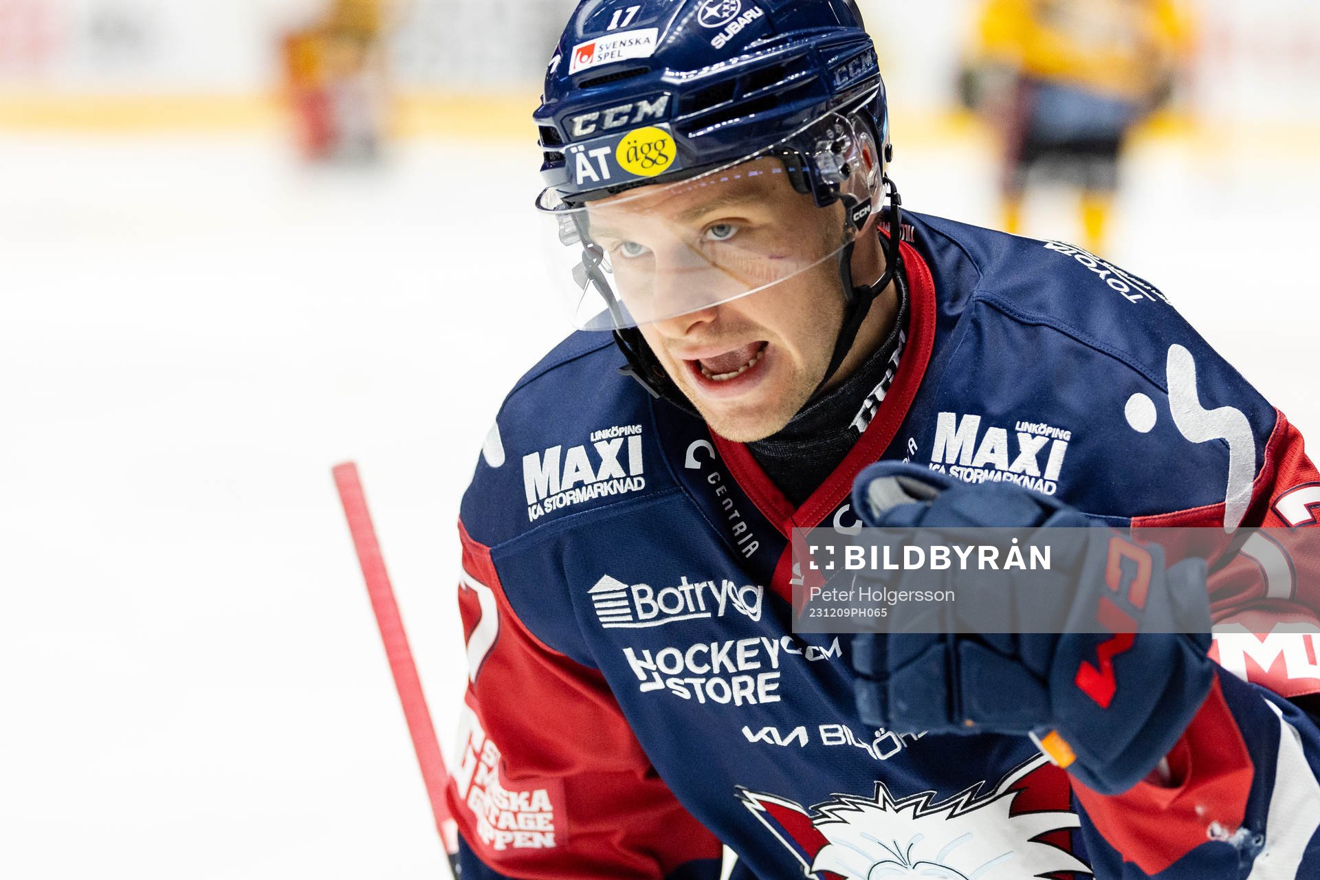 Linköpings Sebastian Strandberg jublar