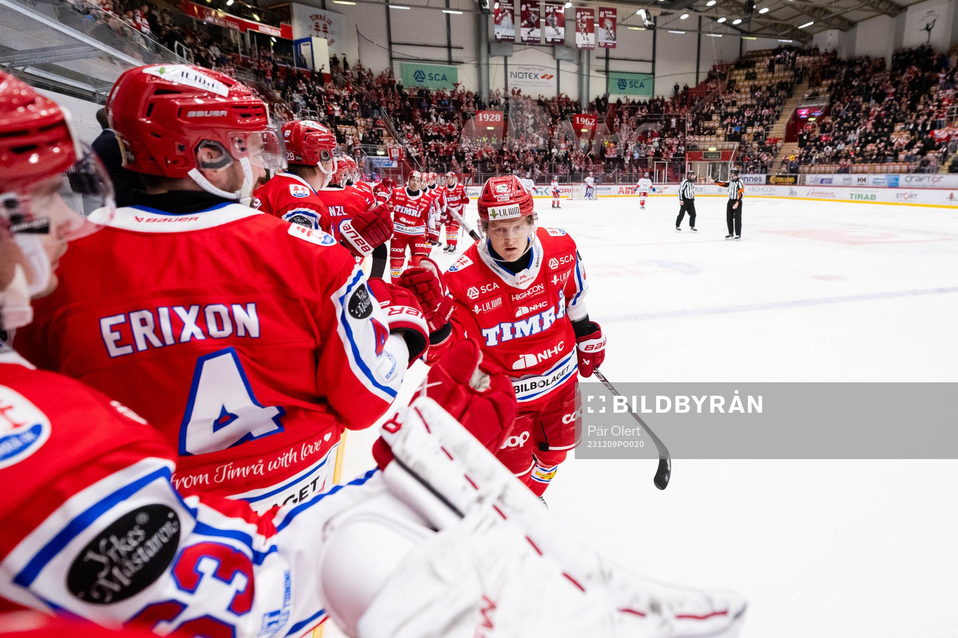 Timrås Axel Rindell jublar