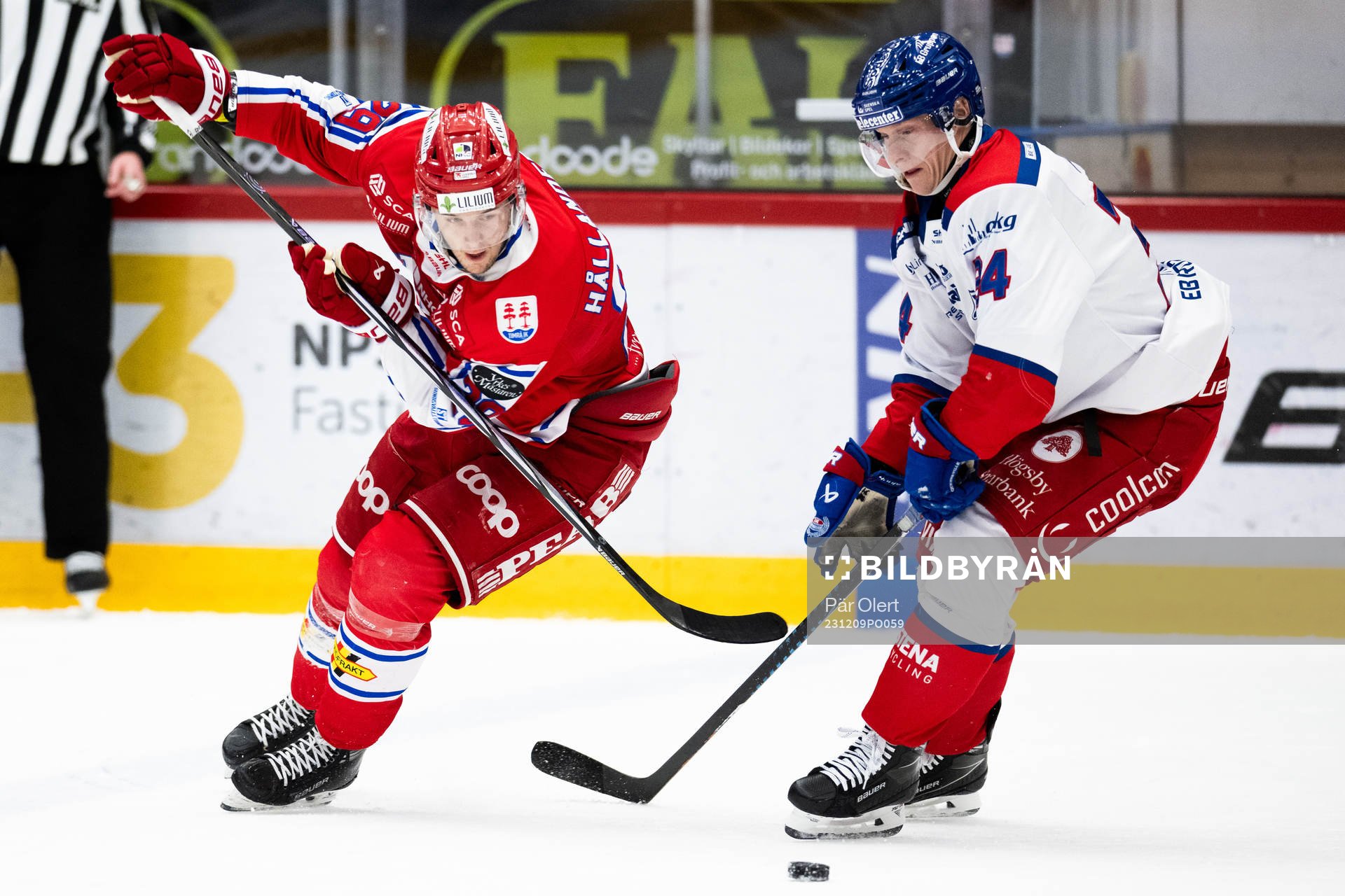 Timrås Filip Hållander och Oskarshamns Olli Palola