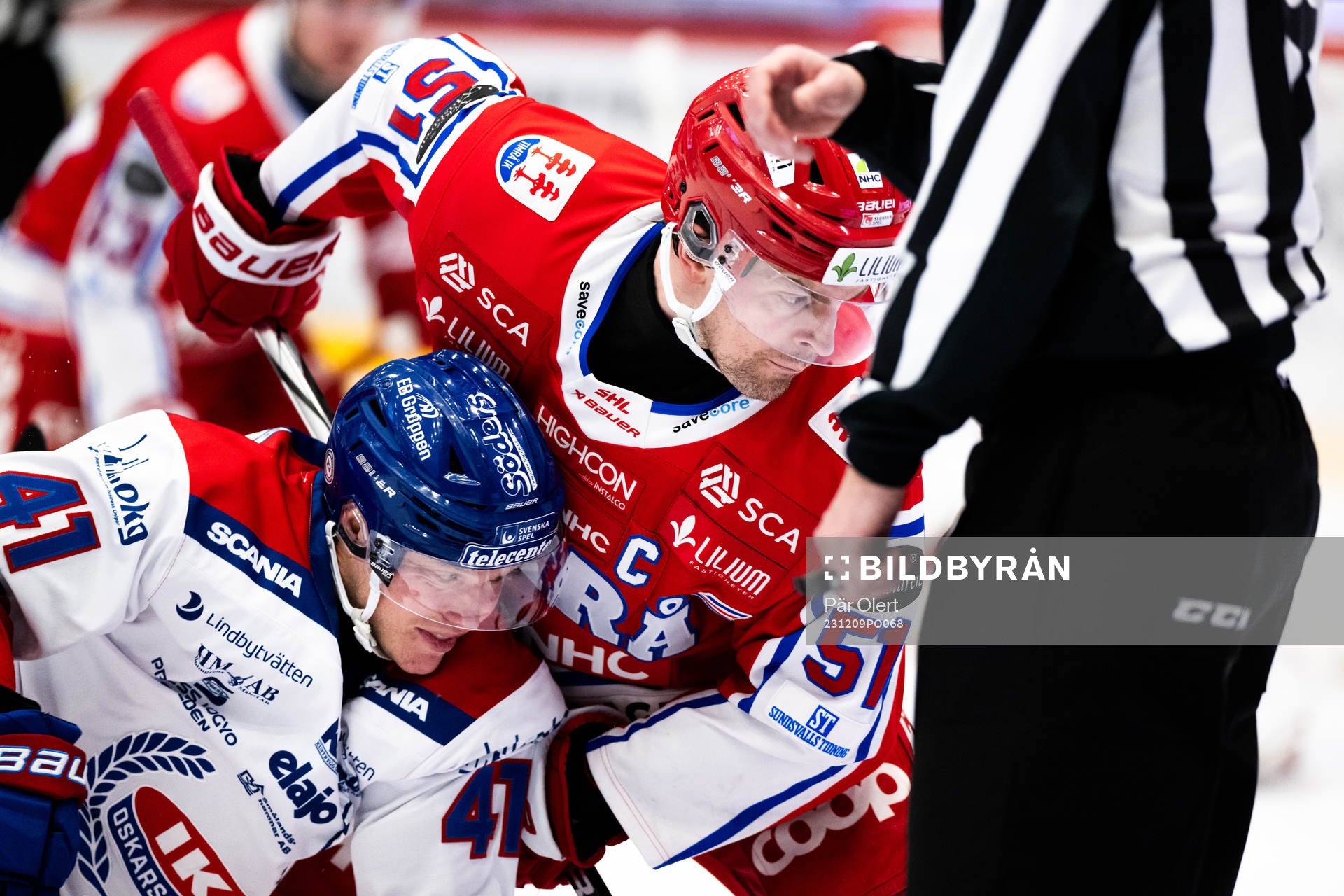 Oskarshamns Johan Johnsson och Timrås Anton Lander