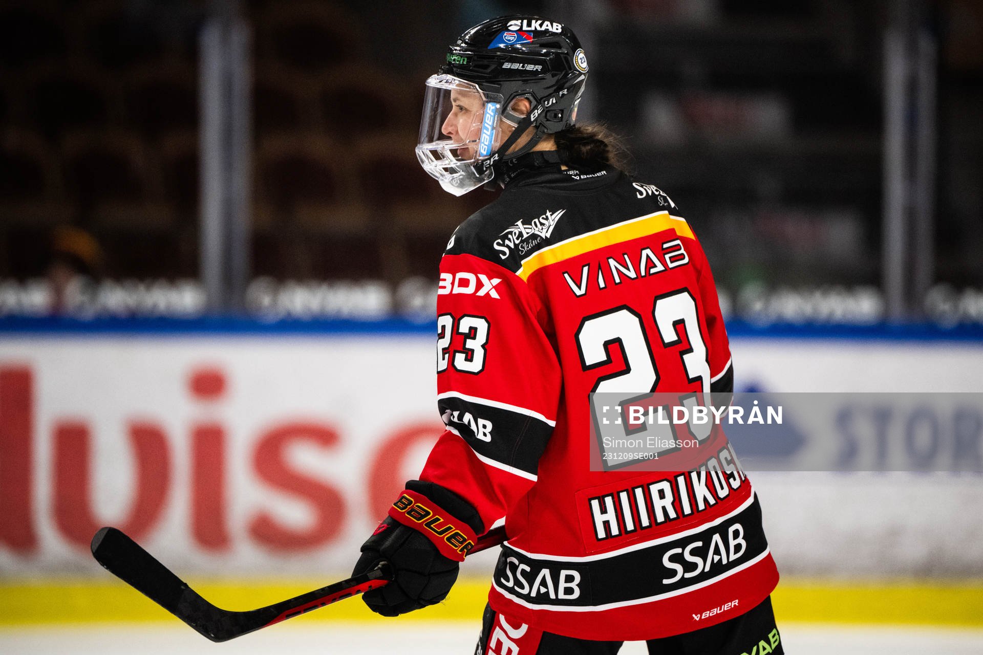 Luleås Jenni Hiirikoski, för dagen med nummer 23 för att