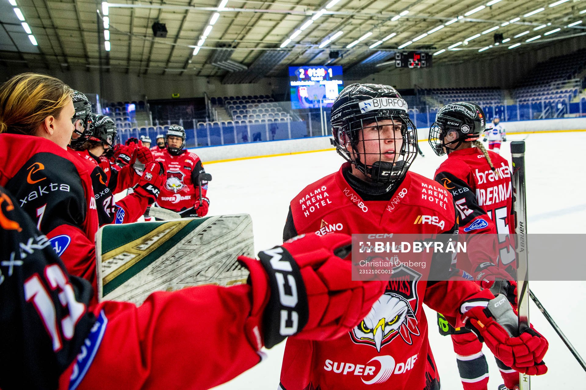 Malmö Redhawks Silke Glud jublar