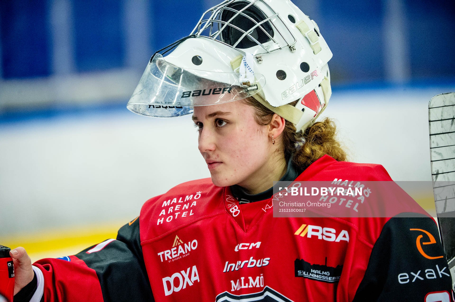 Malmö Redhawks målvakt Caroline Bjergstad